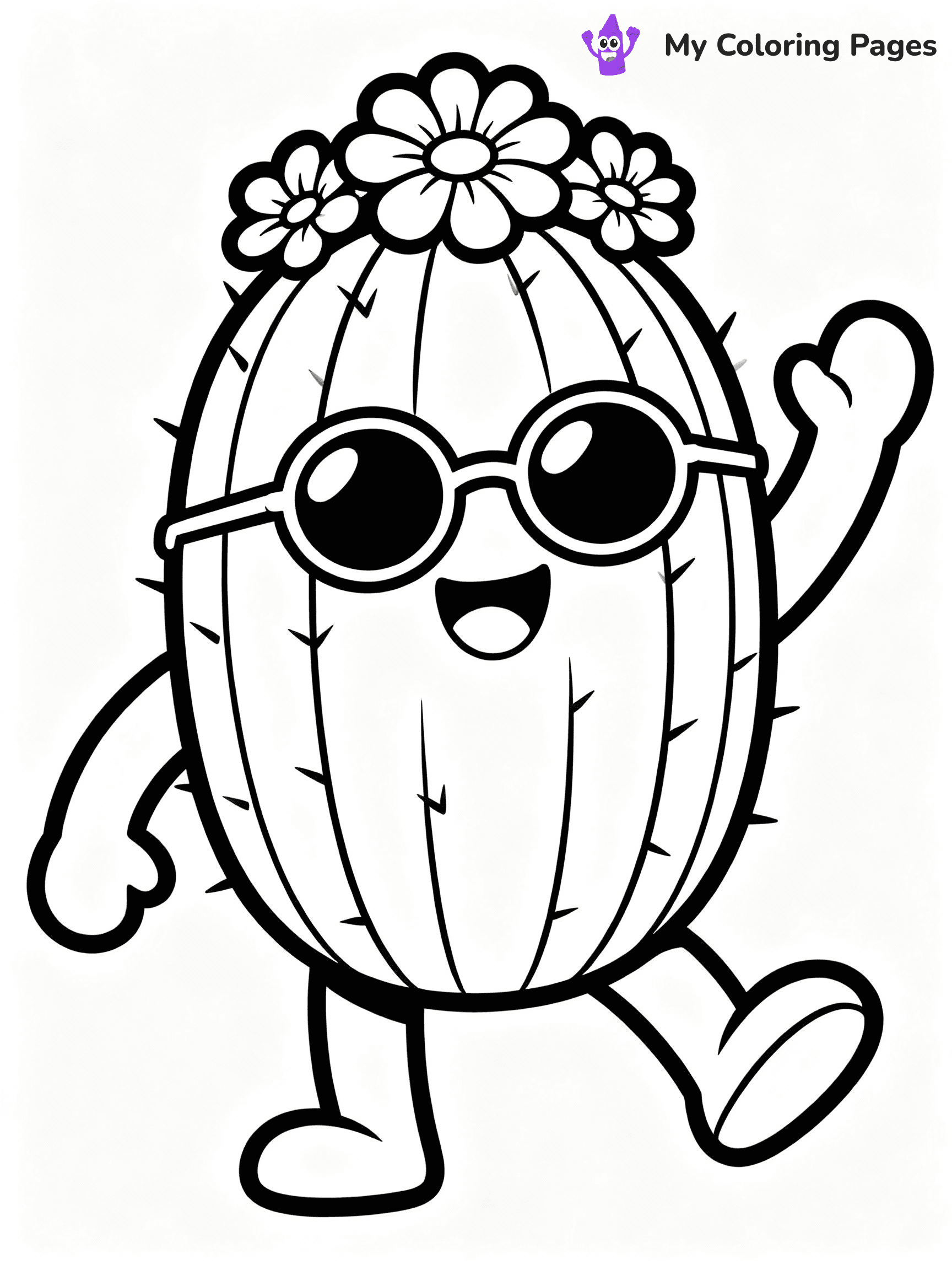 Cactus Coloring Pages - 11