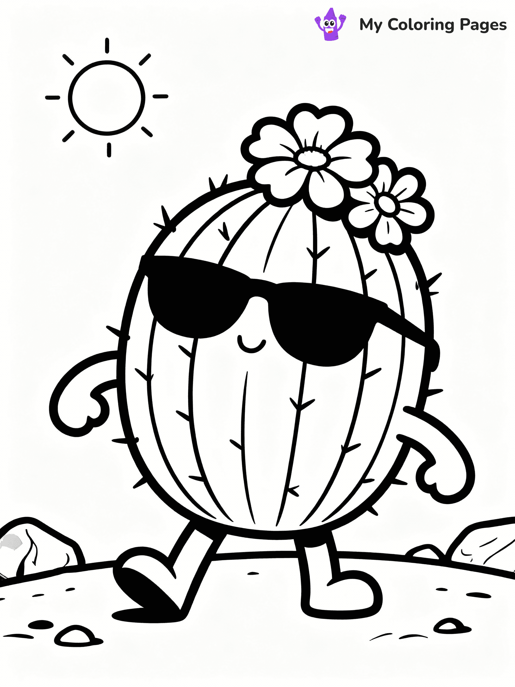 Cactus Coloring Pages - 10