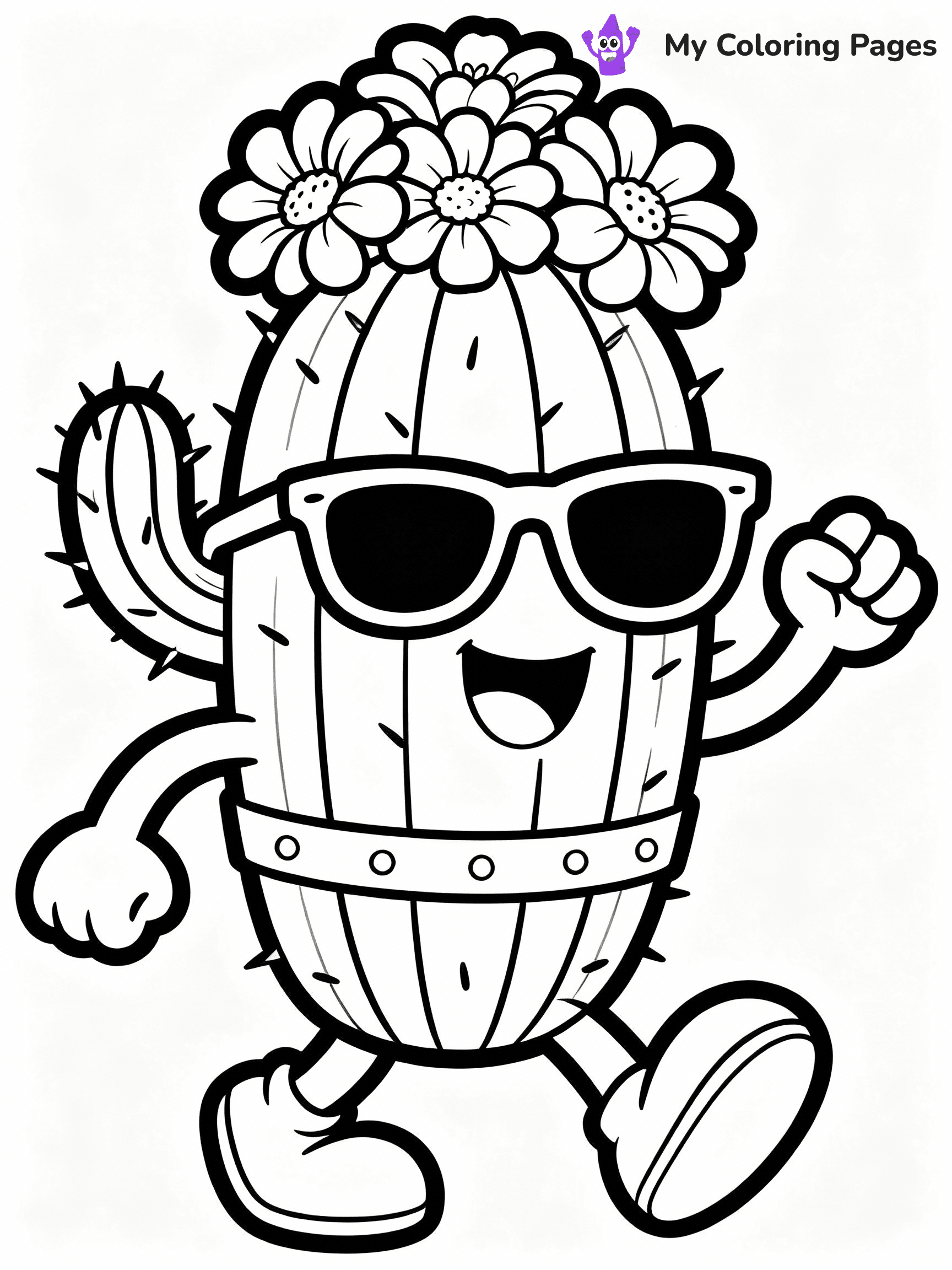 Cactus Coloring Pages - 9