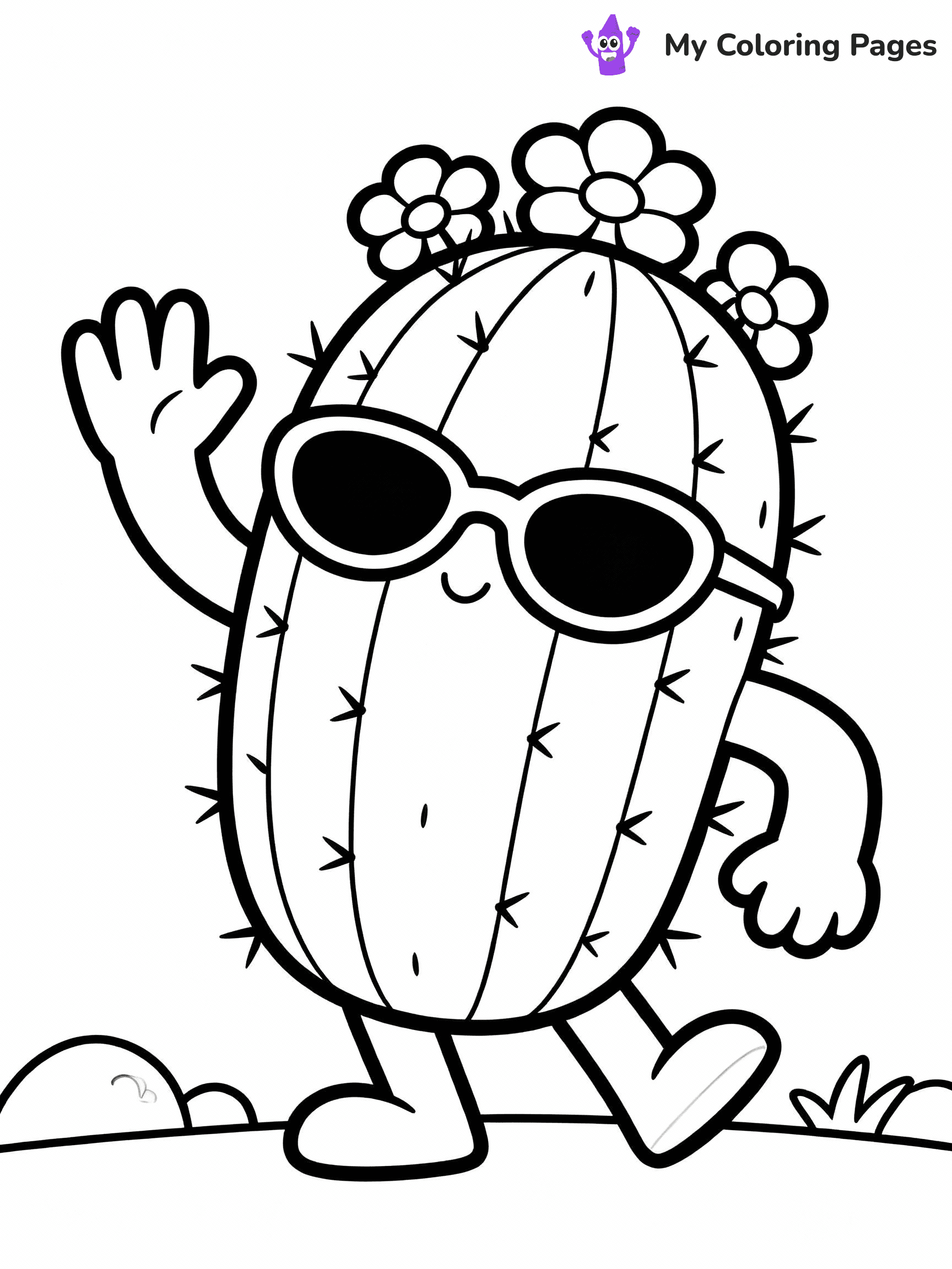 Cactus Coloring Pages - 8