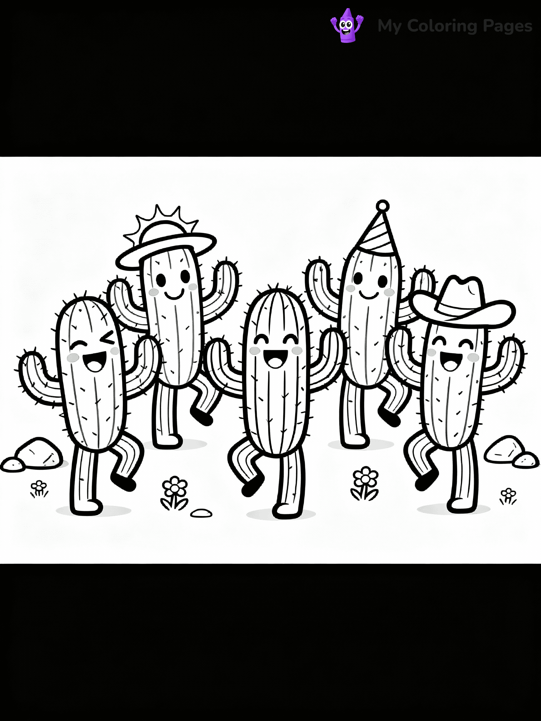 Cactus Coloring Pages - 6