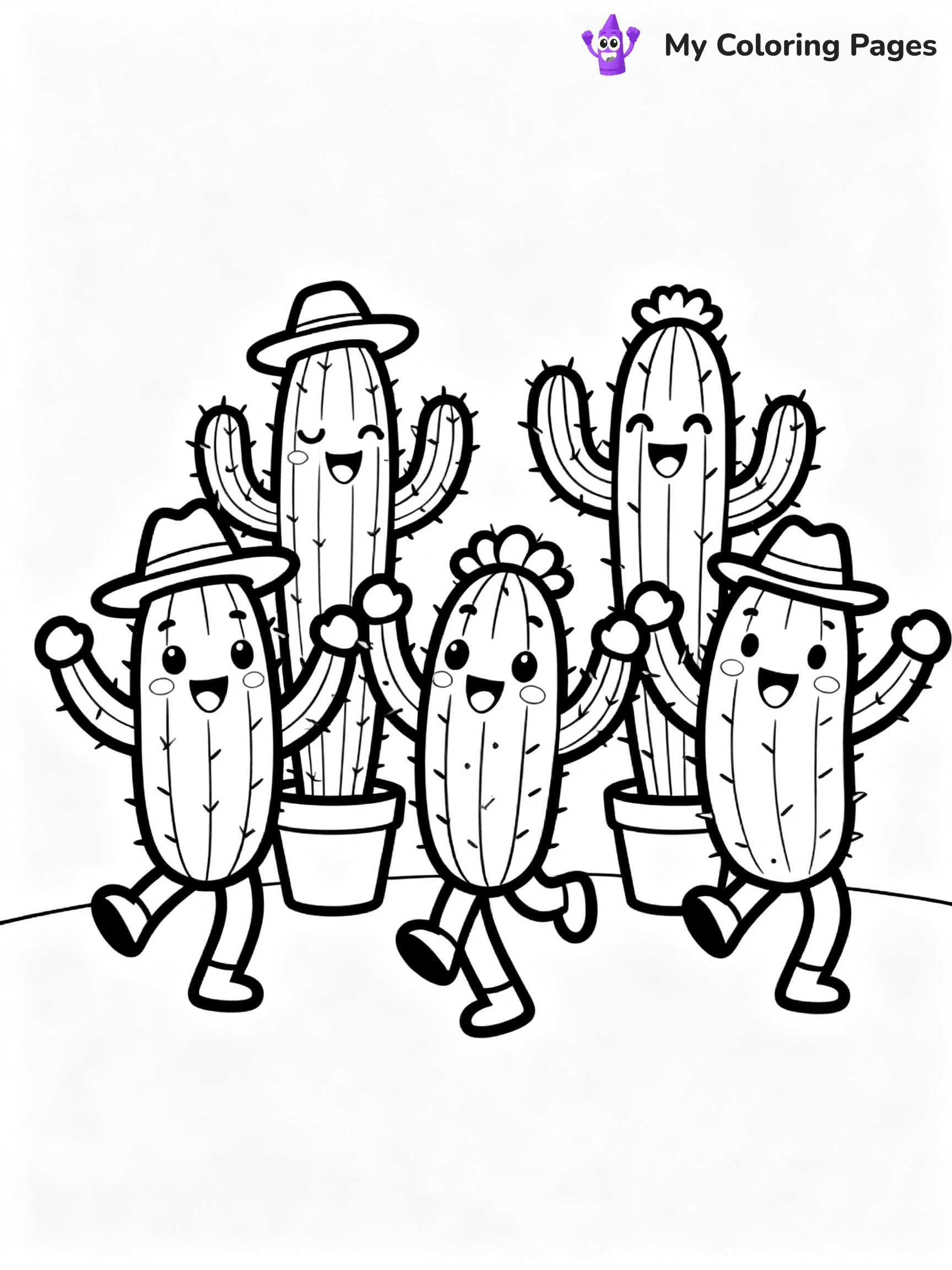 Cactus Coloring Pages - 5