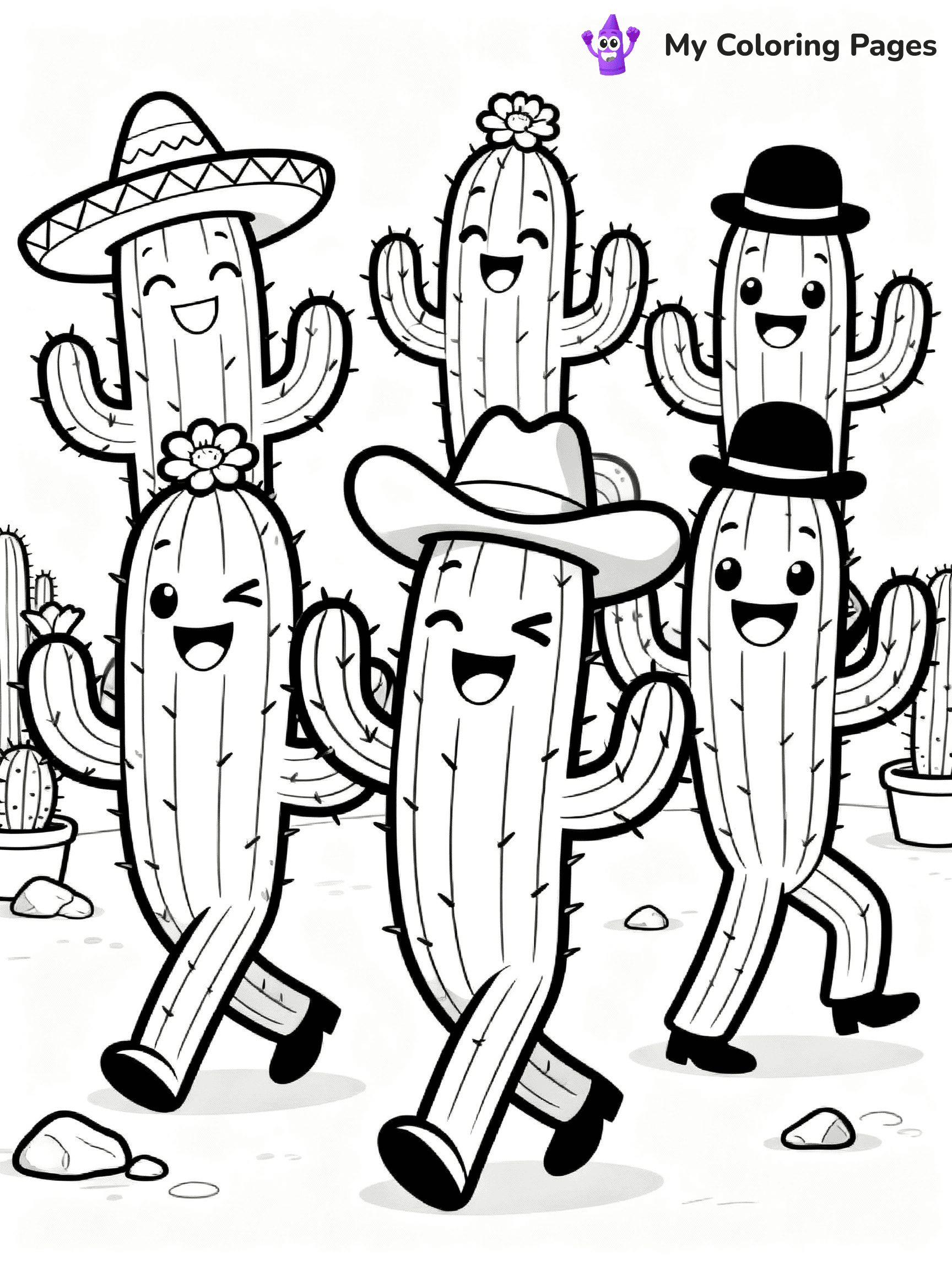 Cactus Coloring Pages - 4