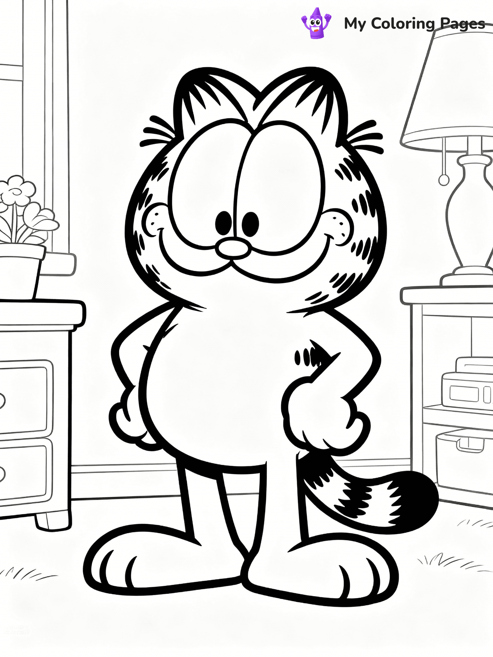 Garfield Coloring Pages - 12