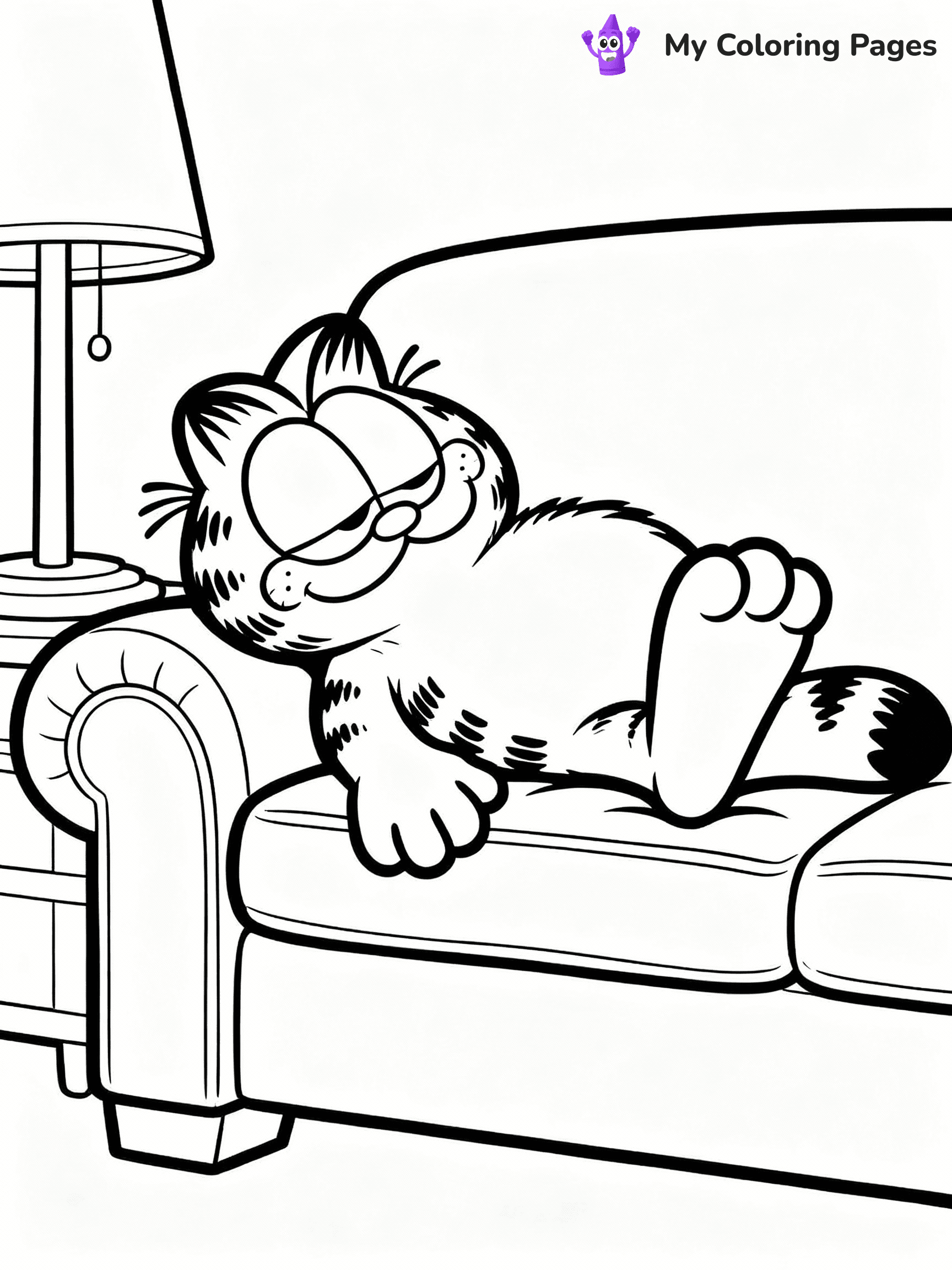 Garfield Coloring Pages - 8