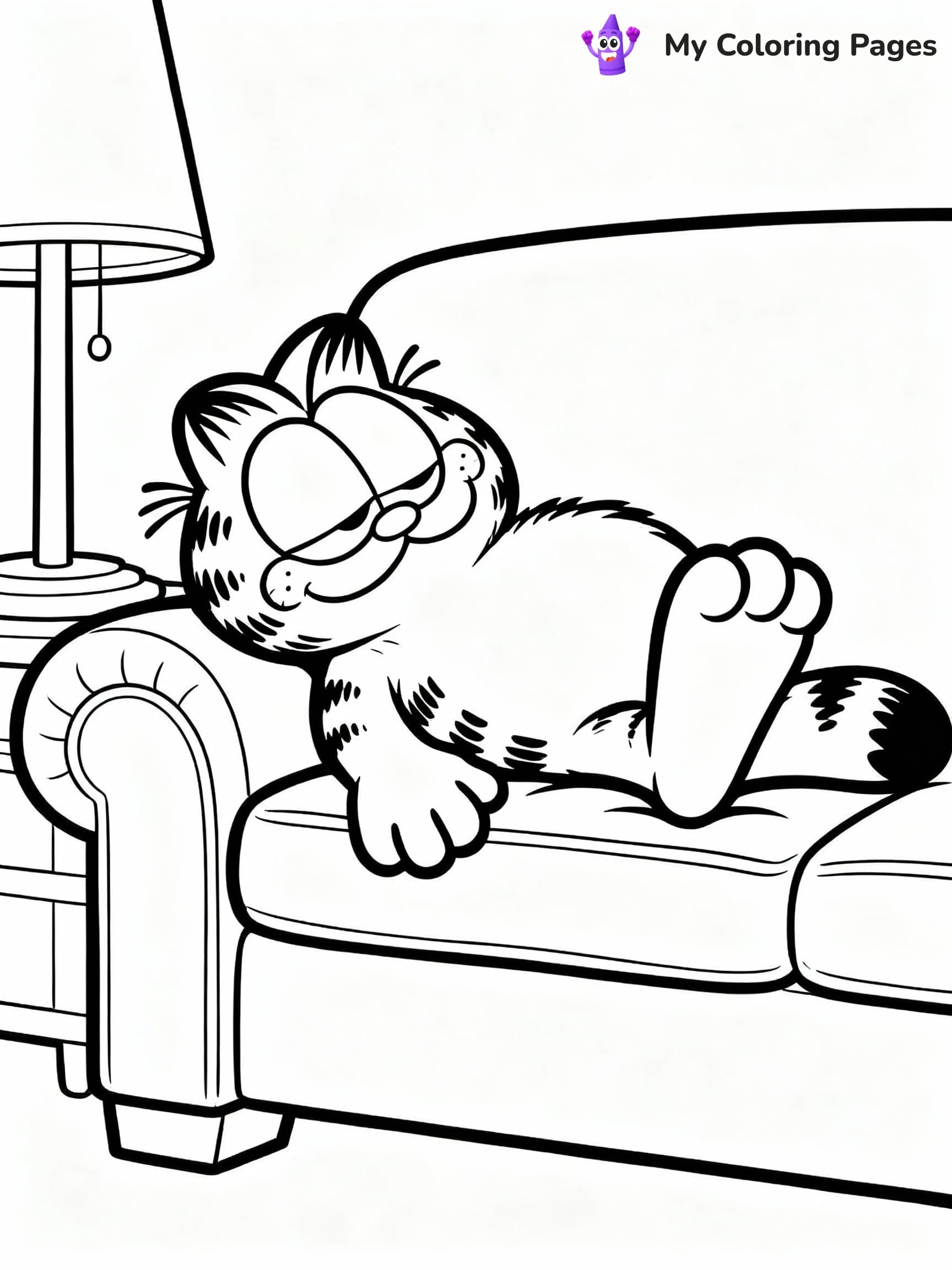 Garfield Coloring Pages - 8