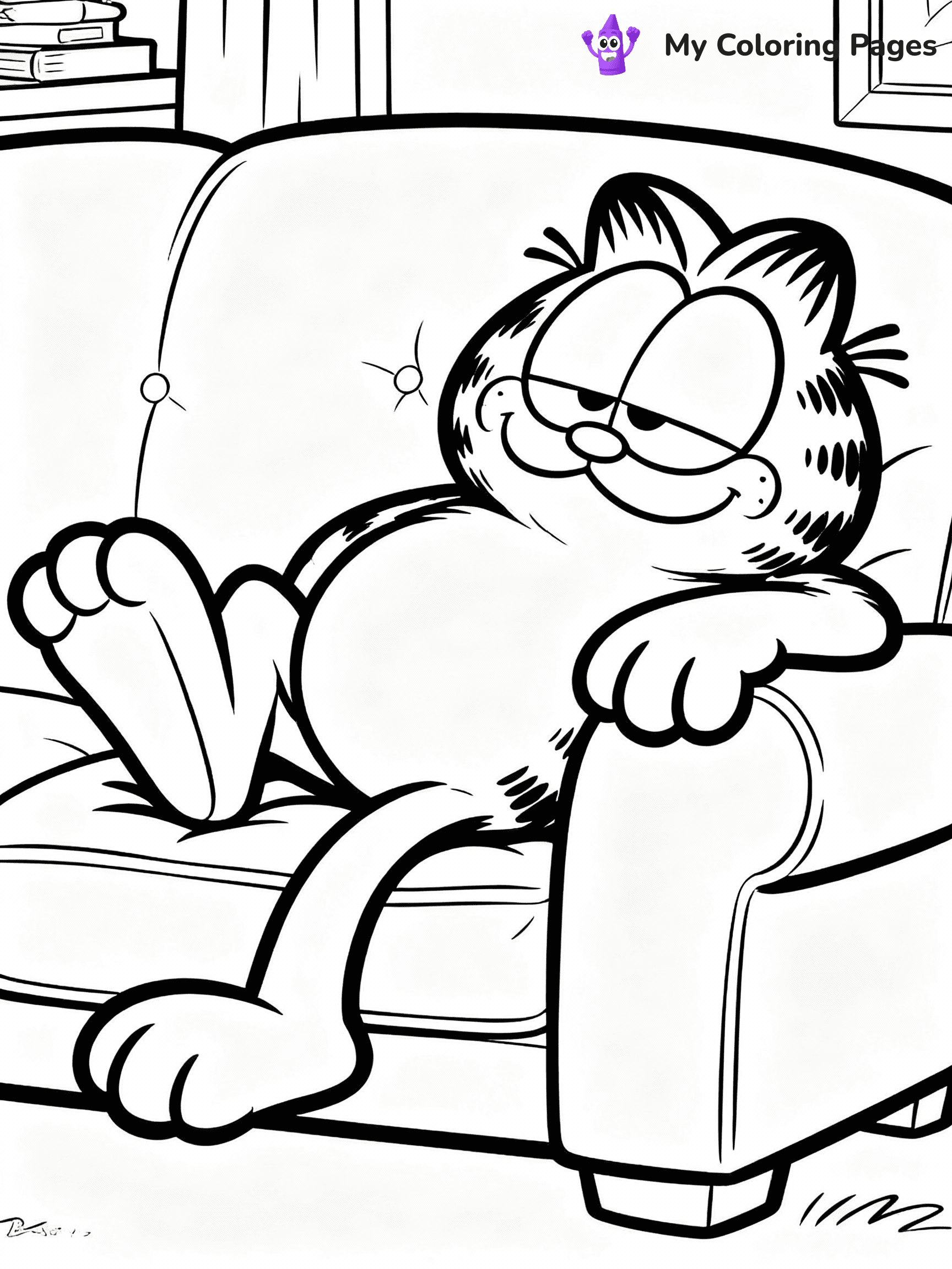 Garfield Coloring Pages - 7