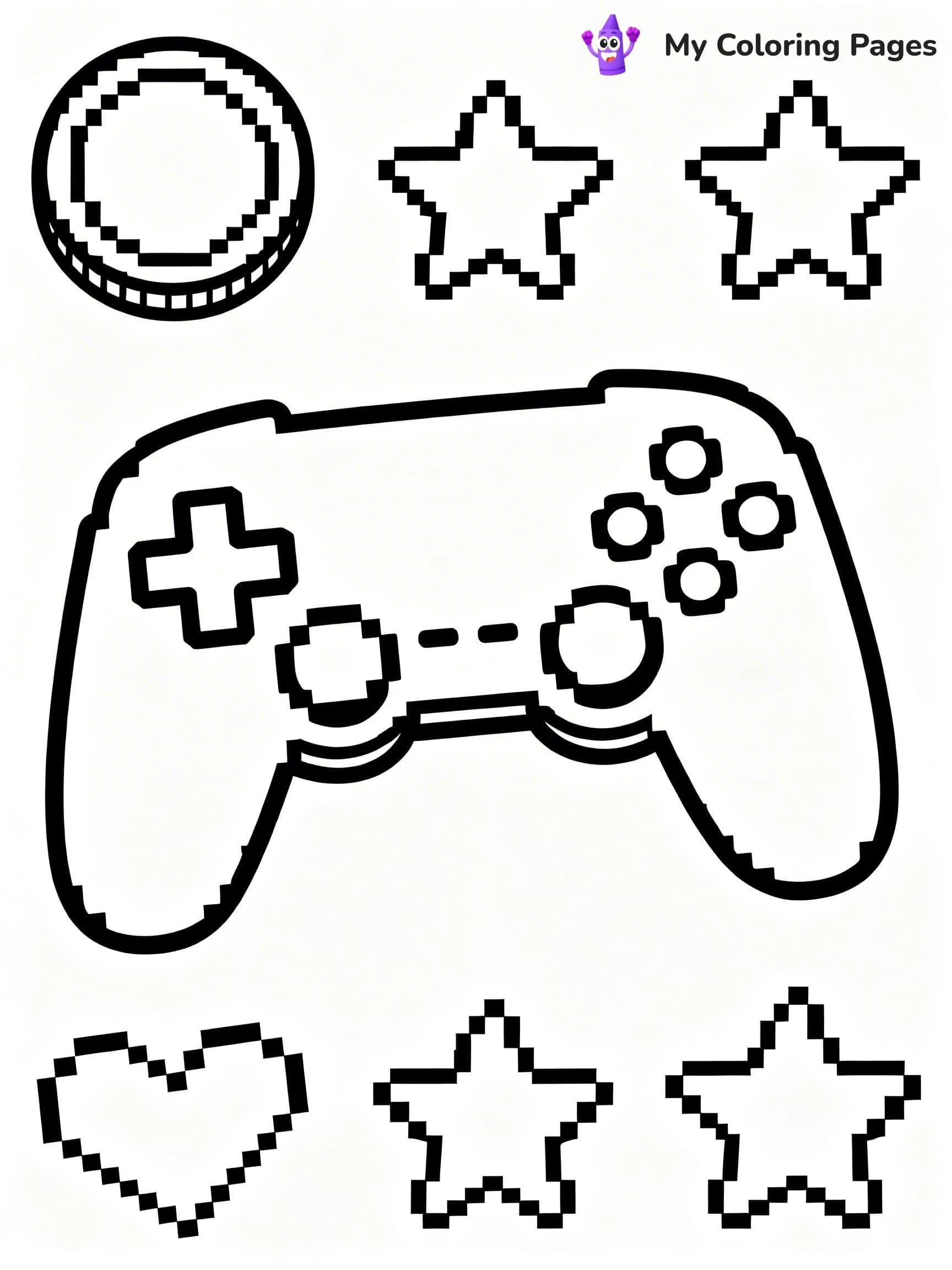 Game Controller Coloring Pages - 17