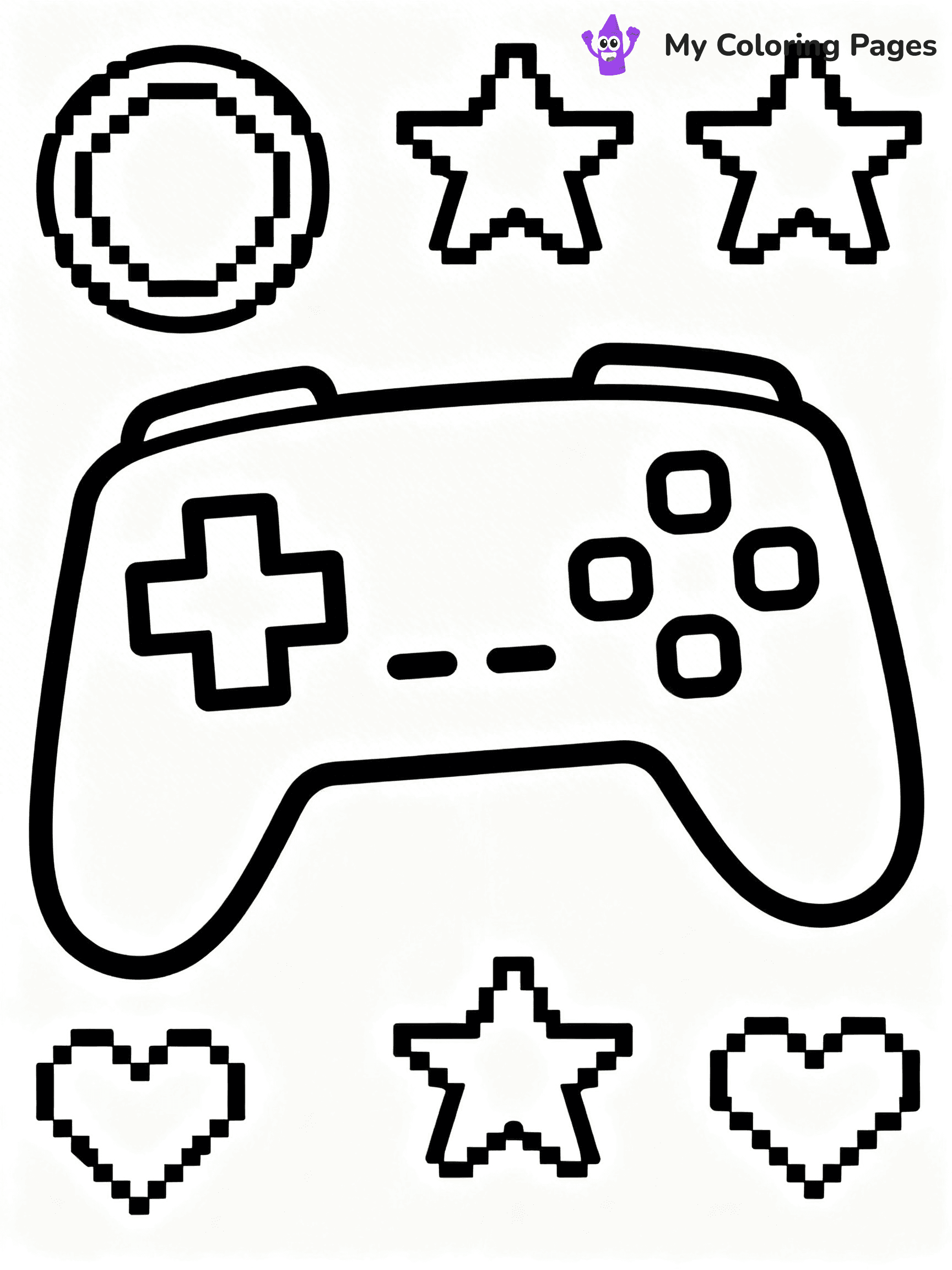 Game Controller Coloring Pages - 15
