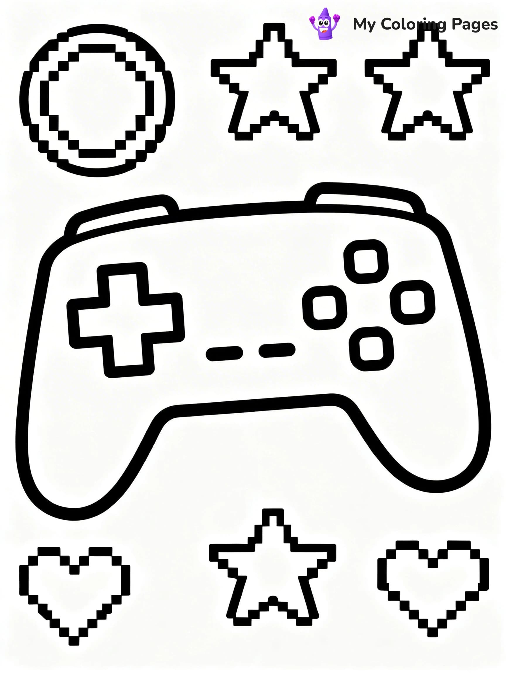 Game Controller Coloring Pages - 15