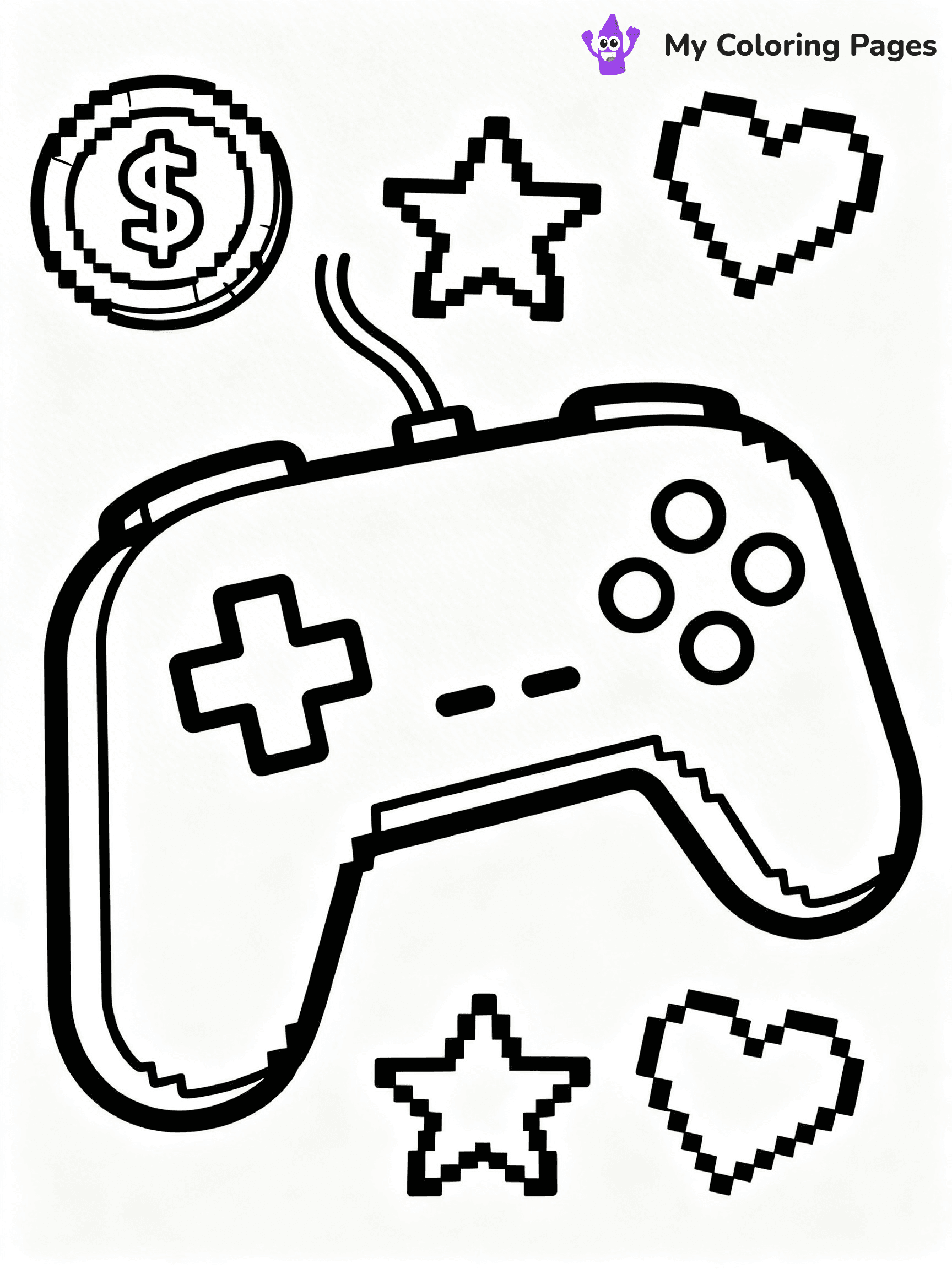 Game Controller Coloring Pages - 13
