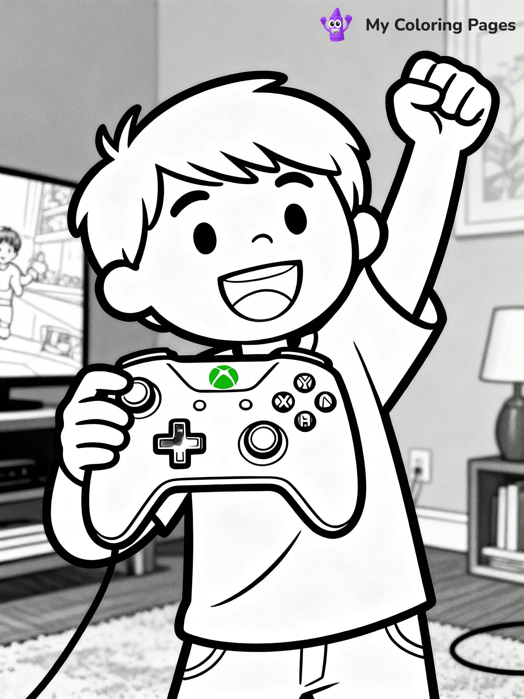 Game Controller Coloring Pages - 5