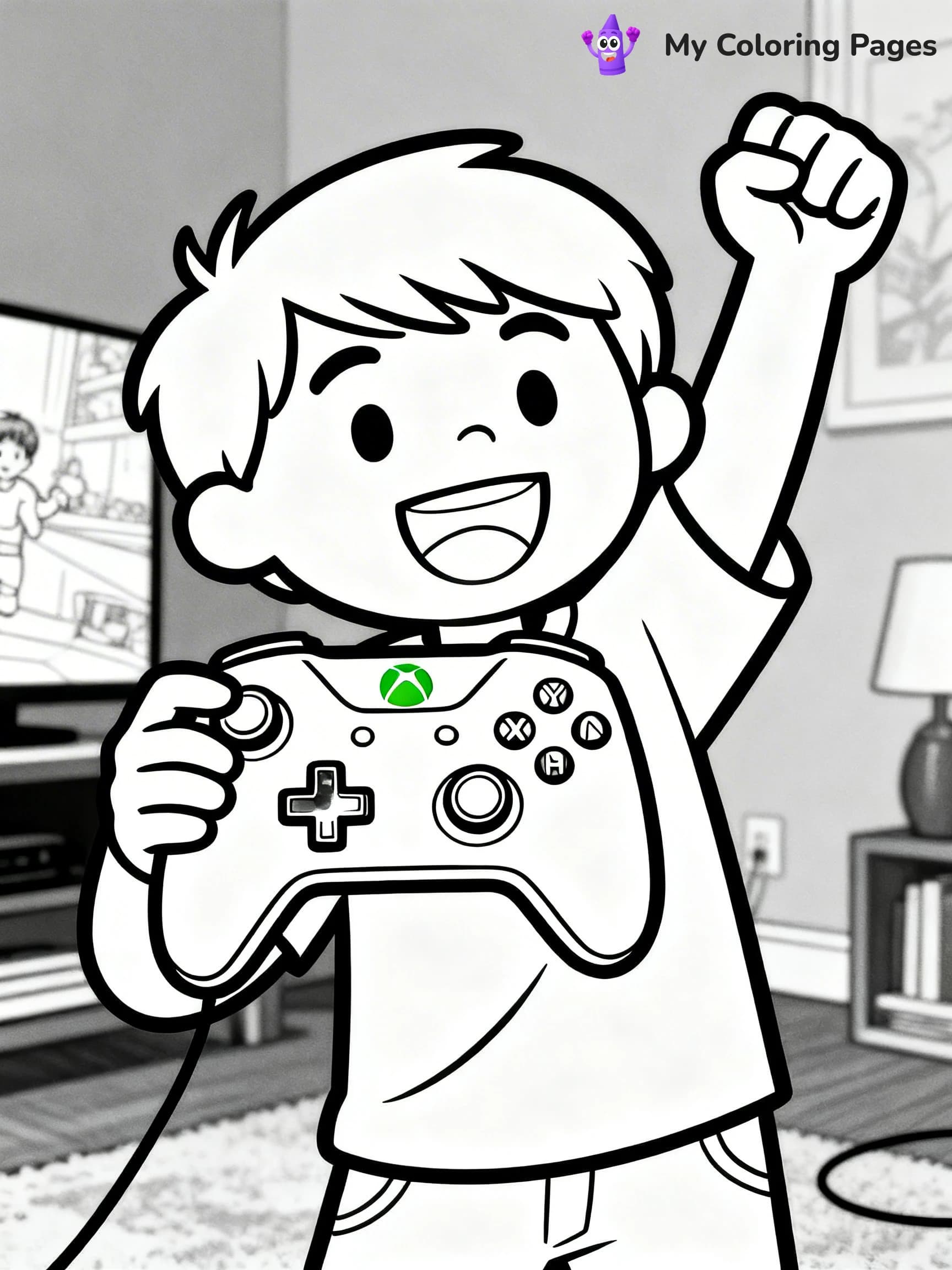 Game Controller Coloring Pages - 5
