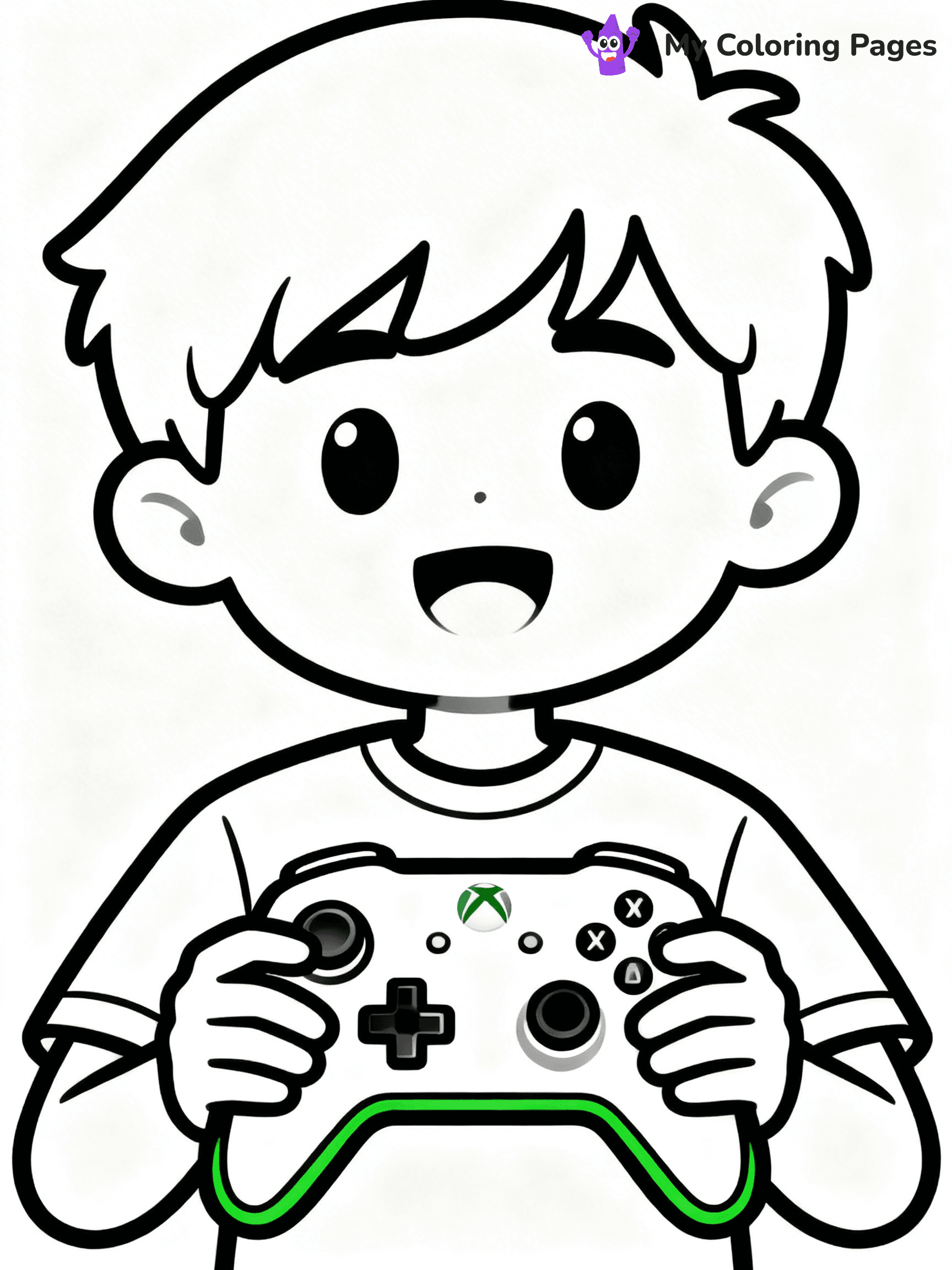 Game Controller Coloring Pages - 1