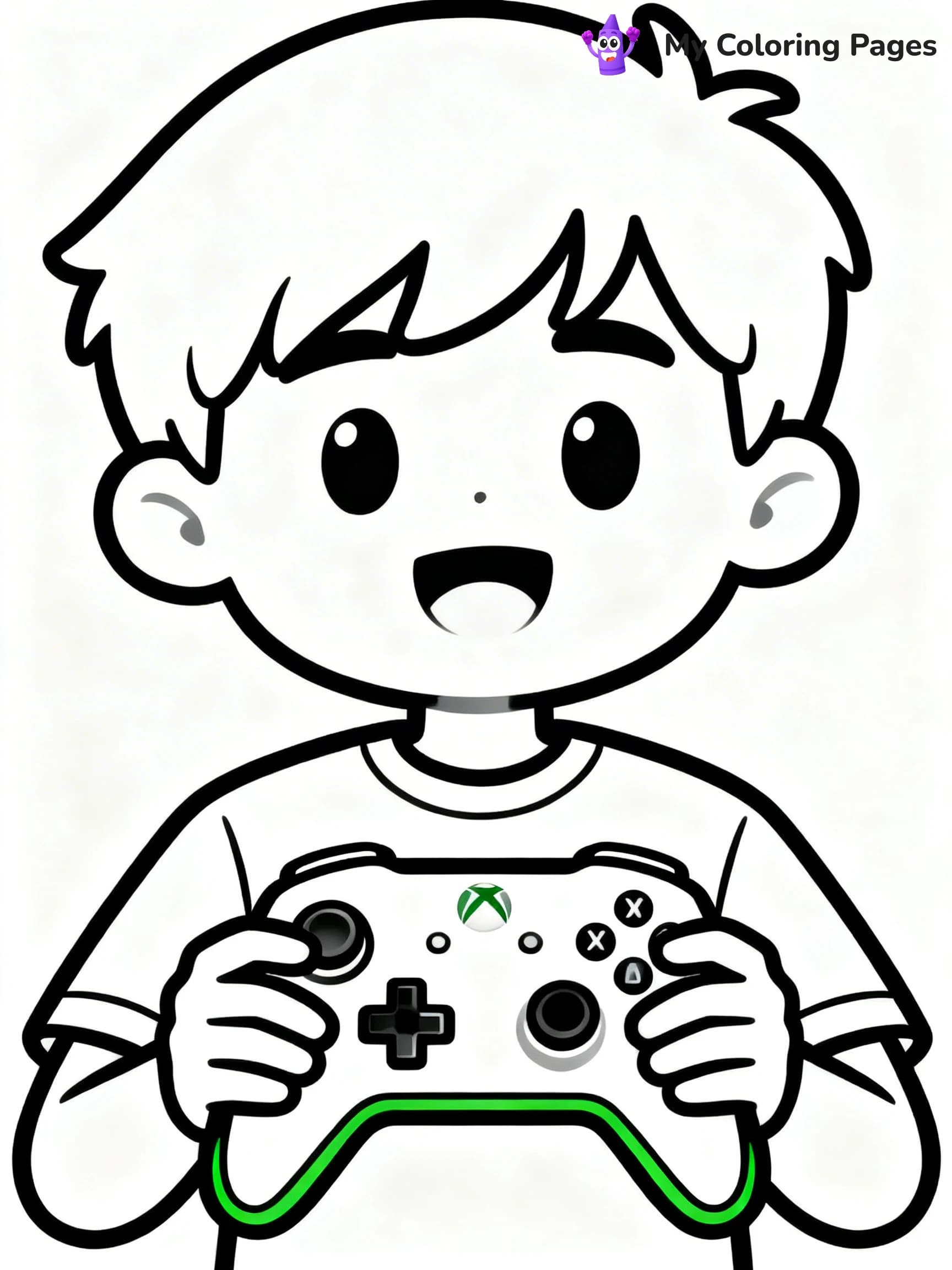 Game Controller Coloring Pages - 1