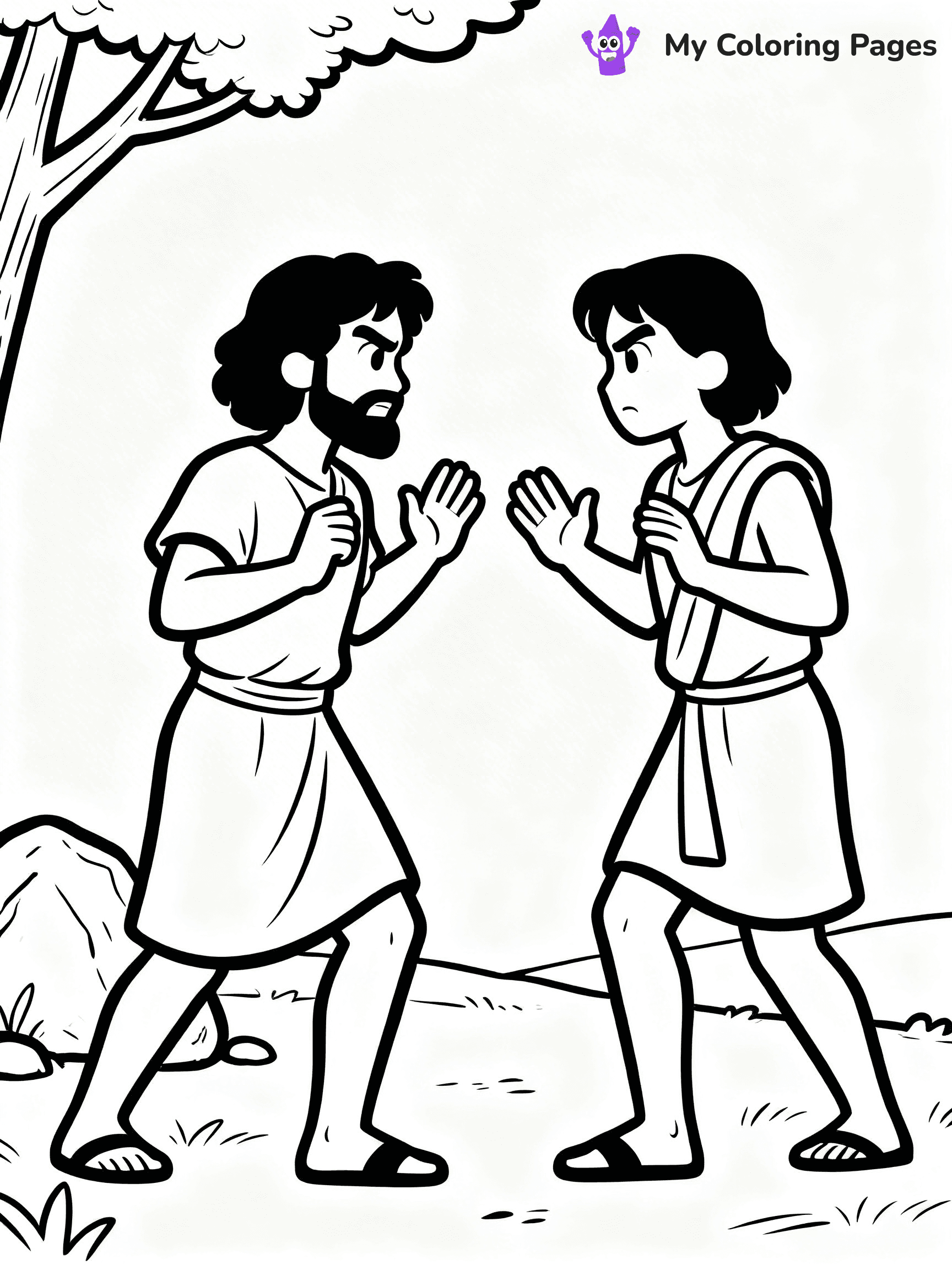 Cain And Abel Coloring Pages - 4