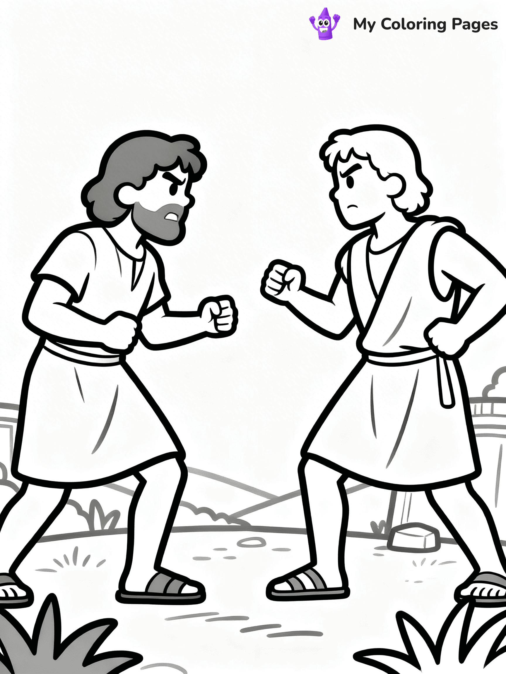 Cain And Abel Coloring Pages - 3
