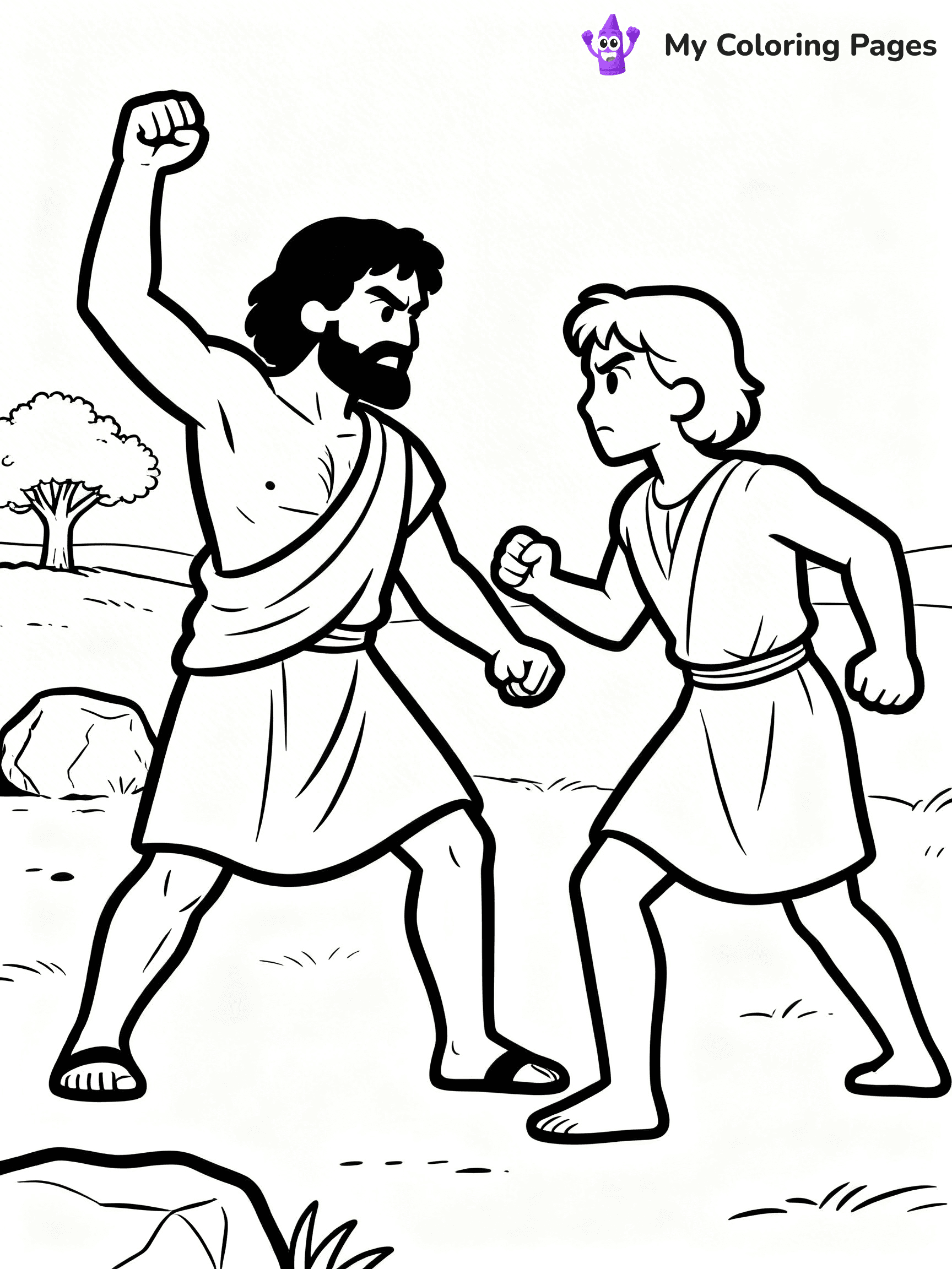 Cain And Abel Coloring Pages - 2