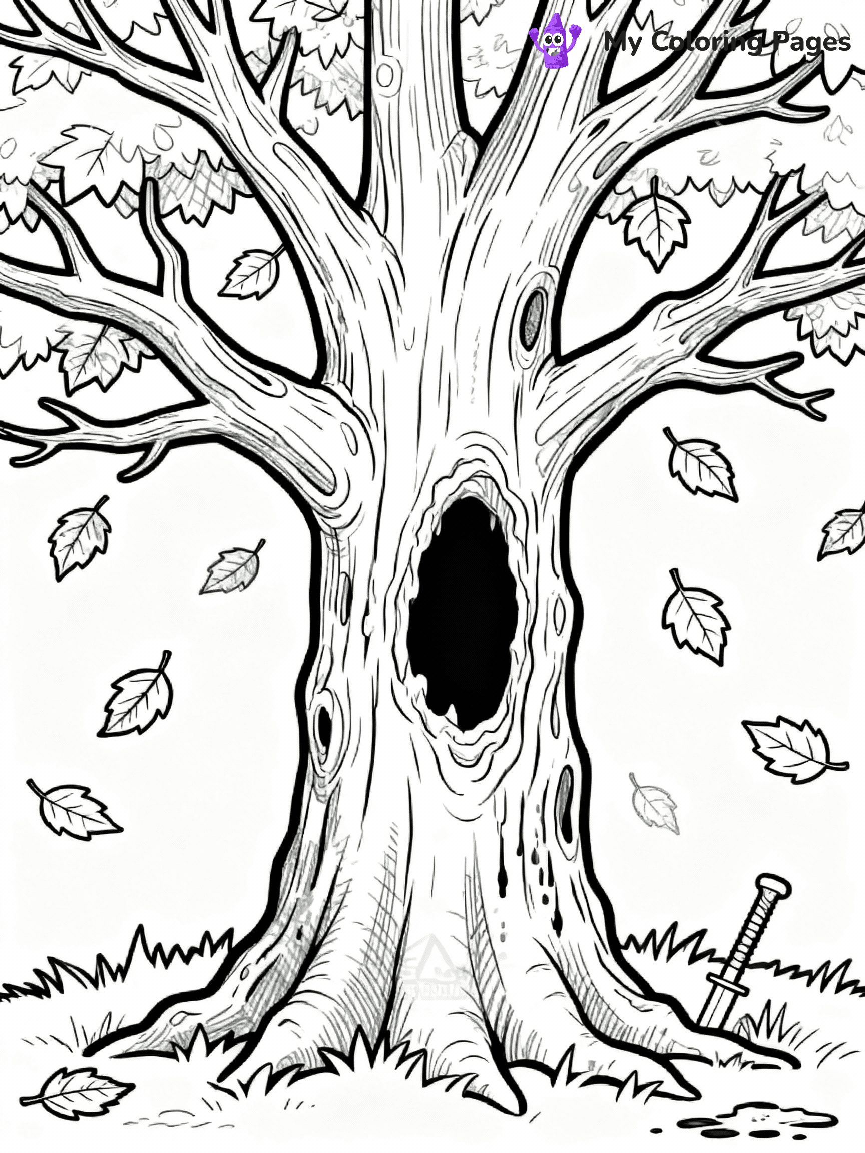 Tree Coloring Pages - 42