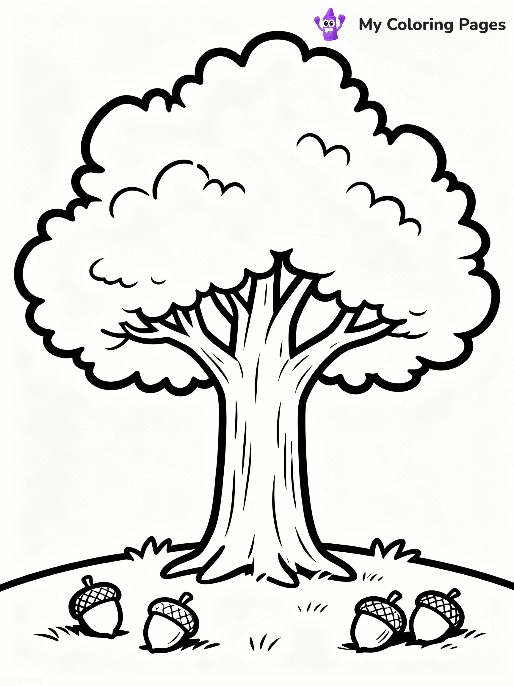 Tree Coloring Pages - 24