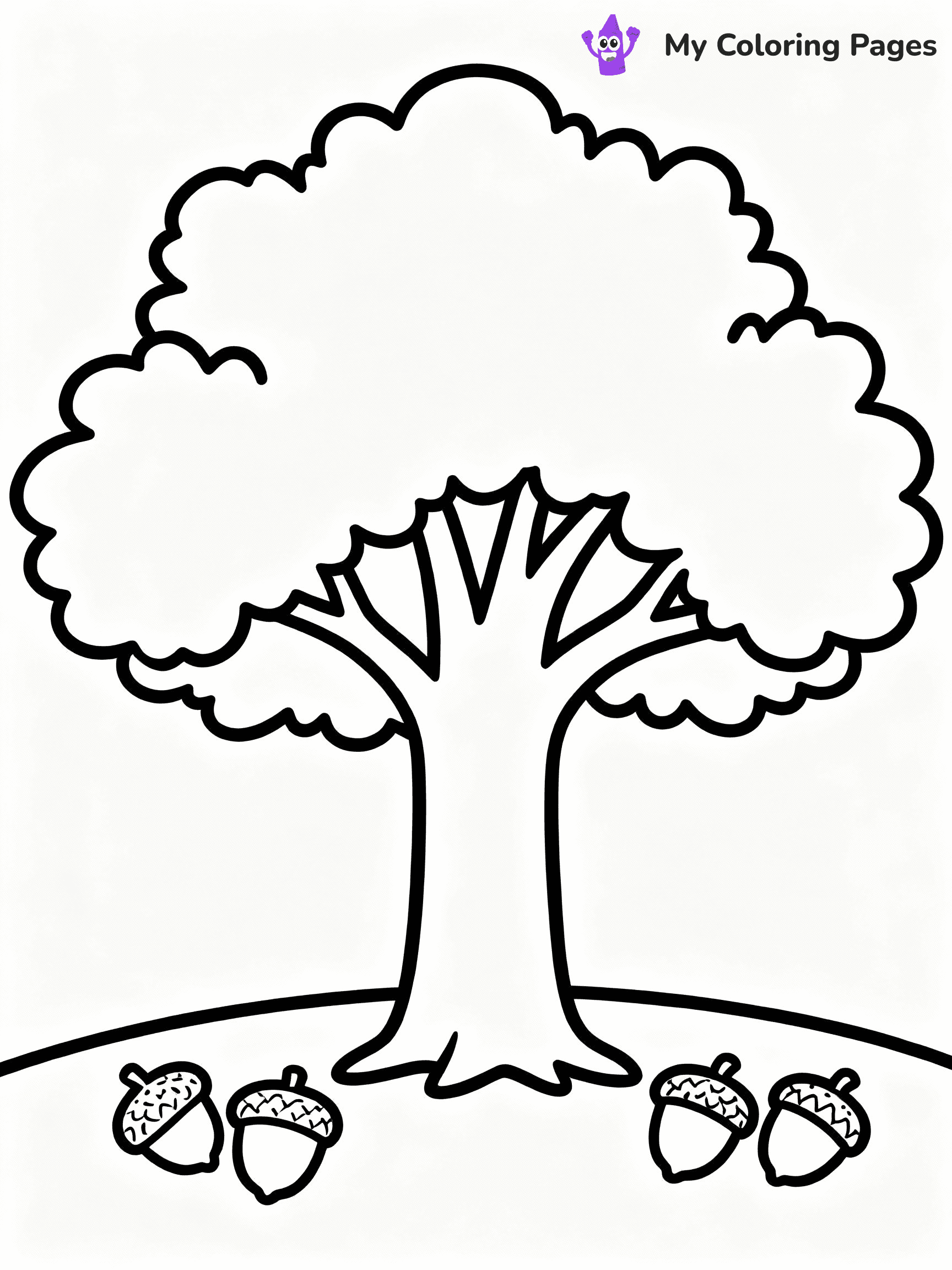 Tree Coloring Pages - 14
