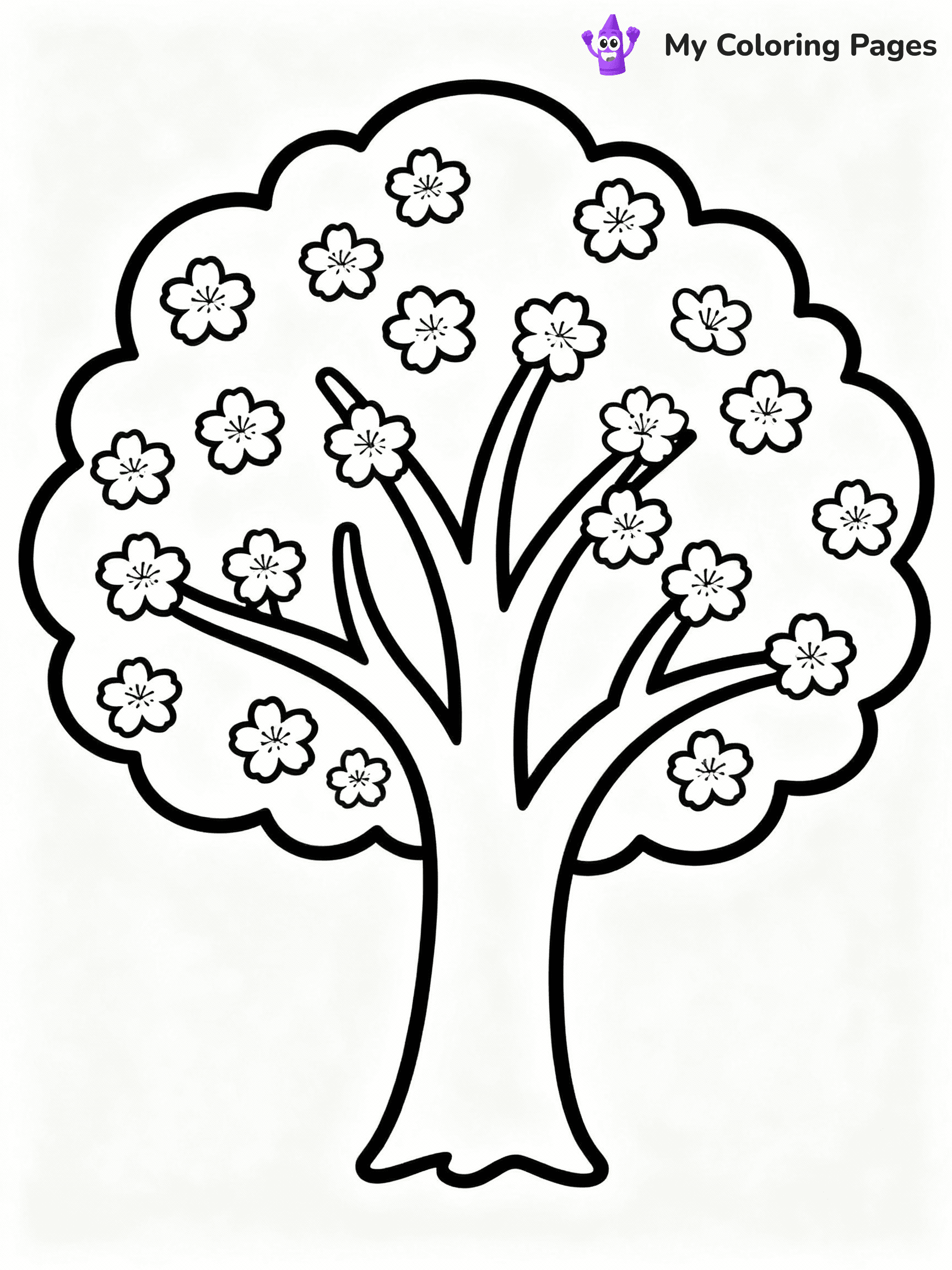 Tree Coloring Pages - 13