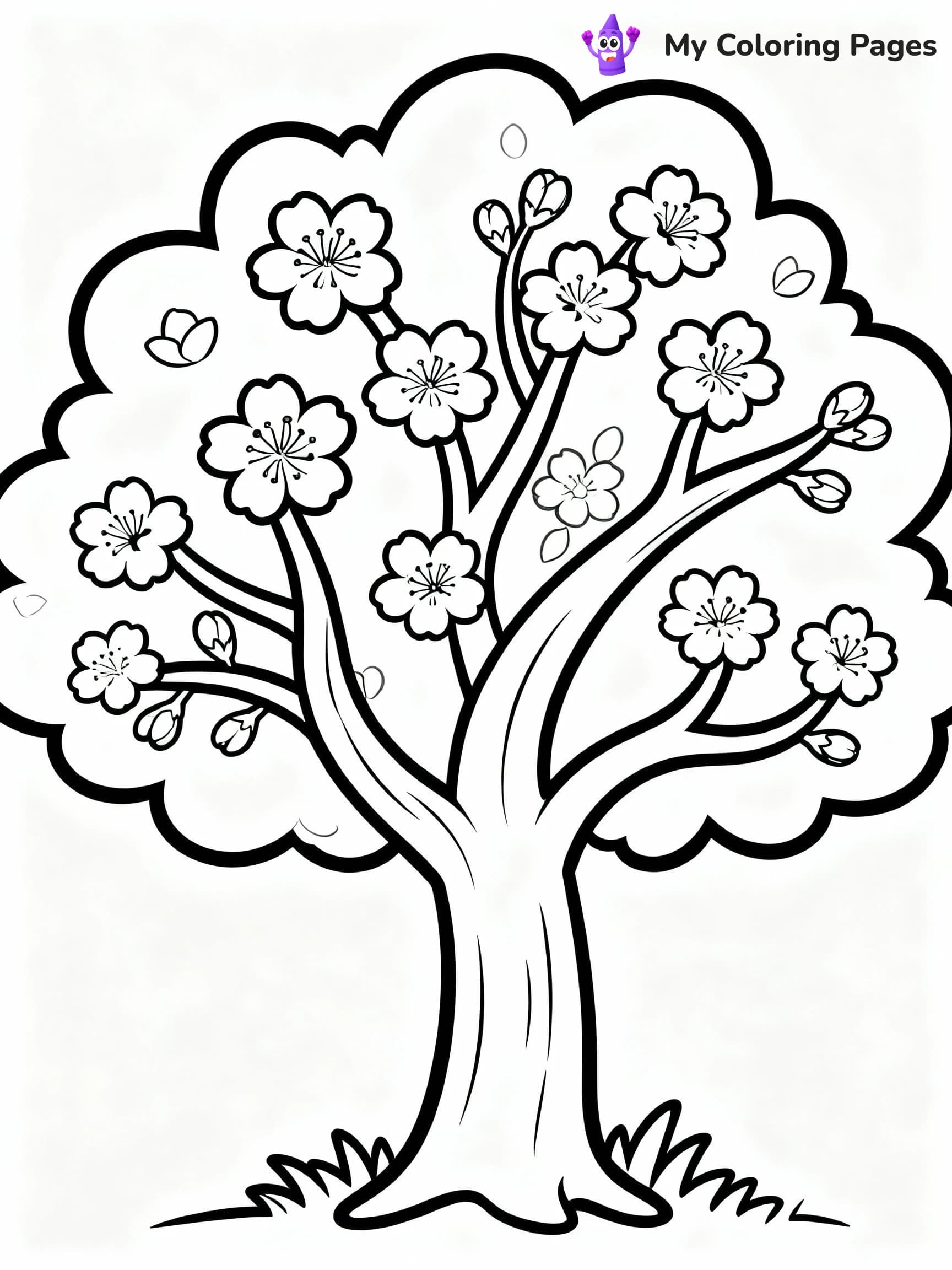 Tree Coloring Pages - 12