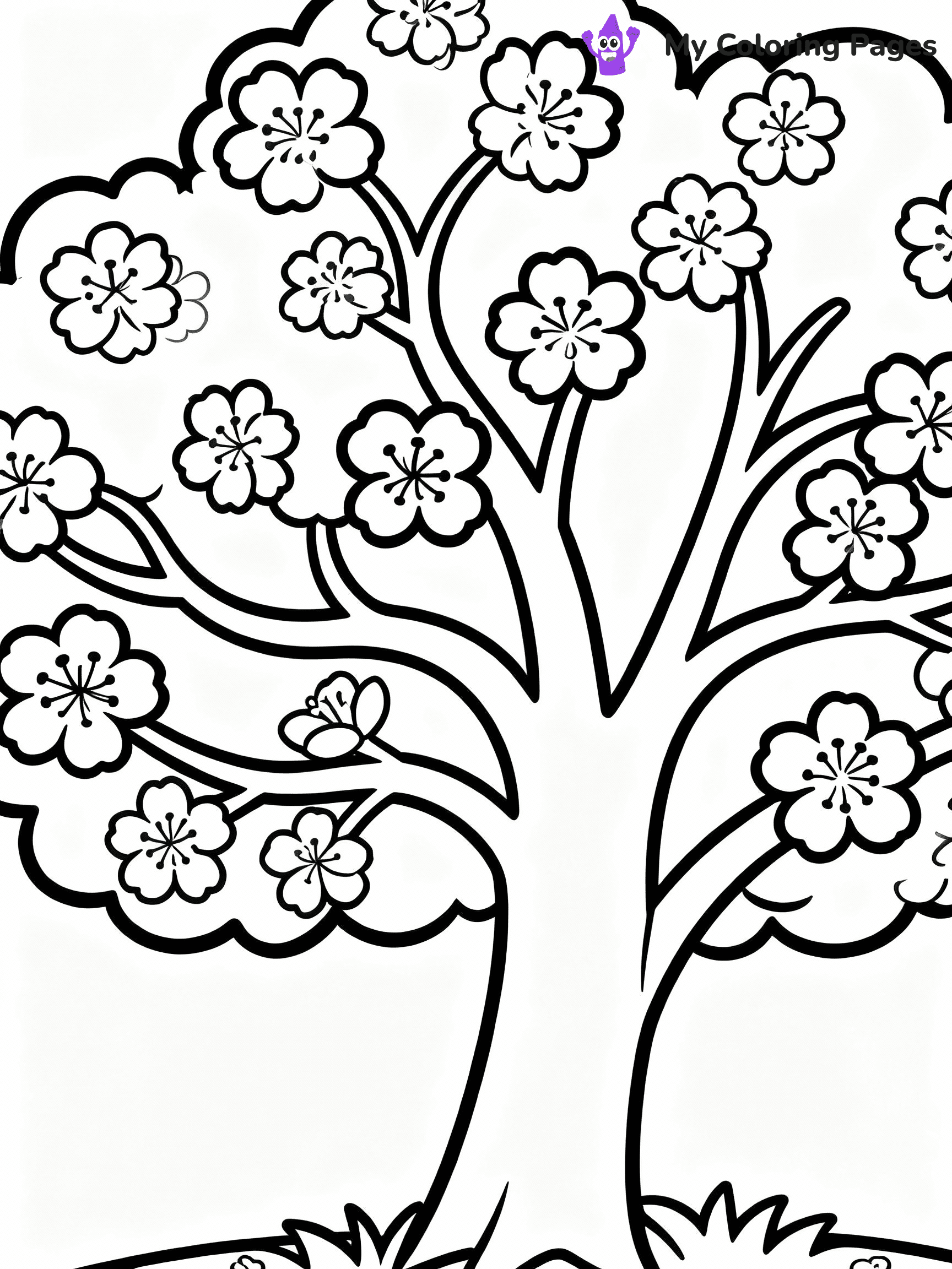 Tree Coloring Pages - 10