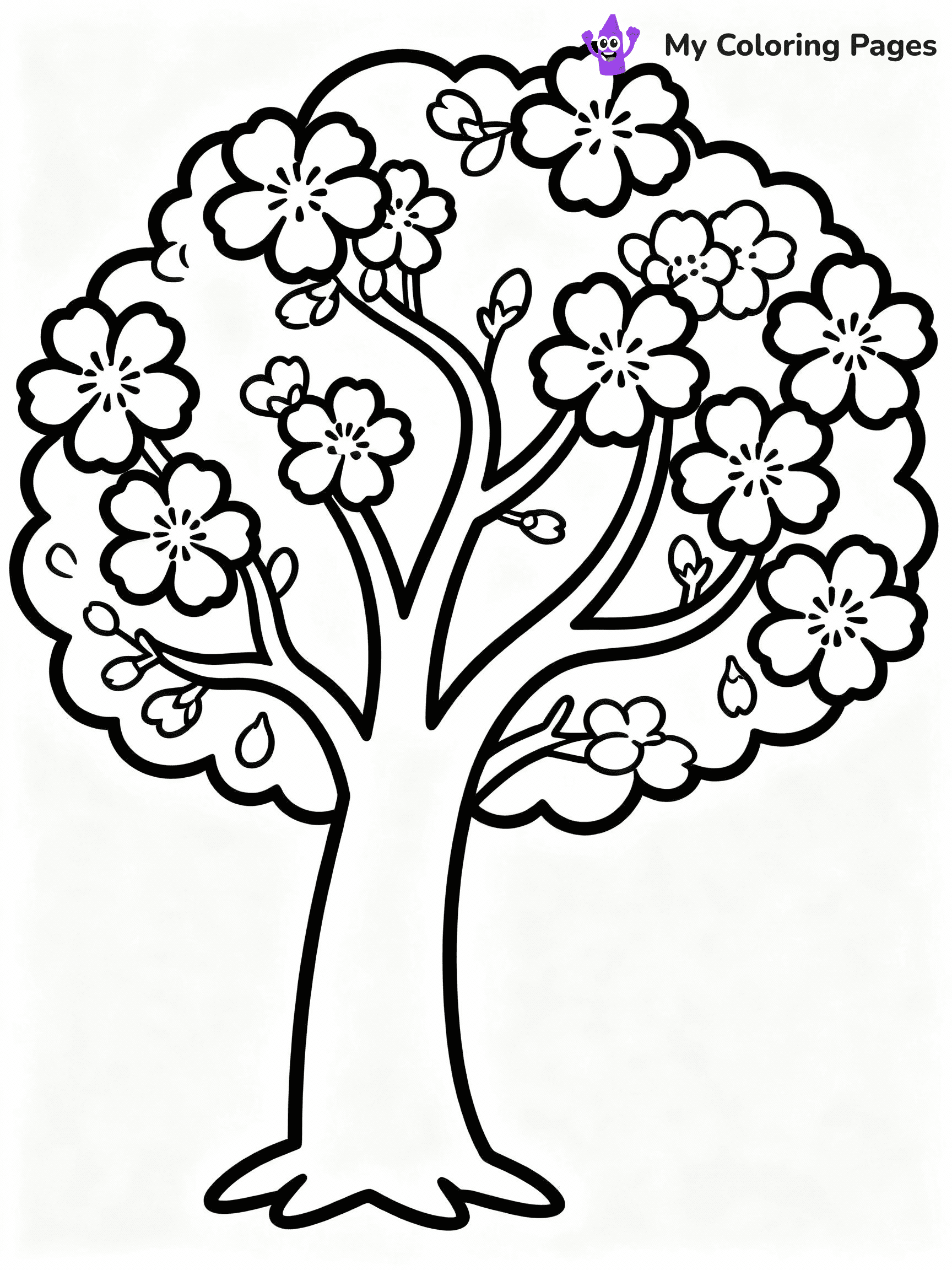 Tree Coloring Pages - 7