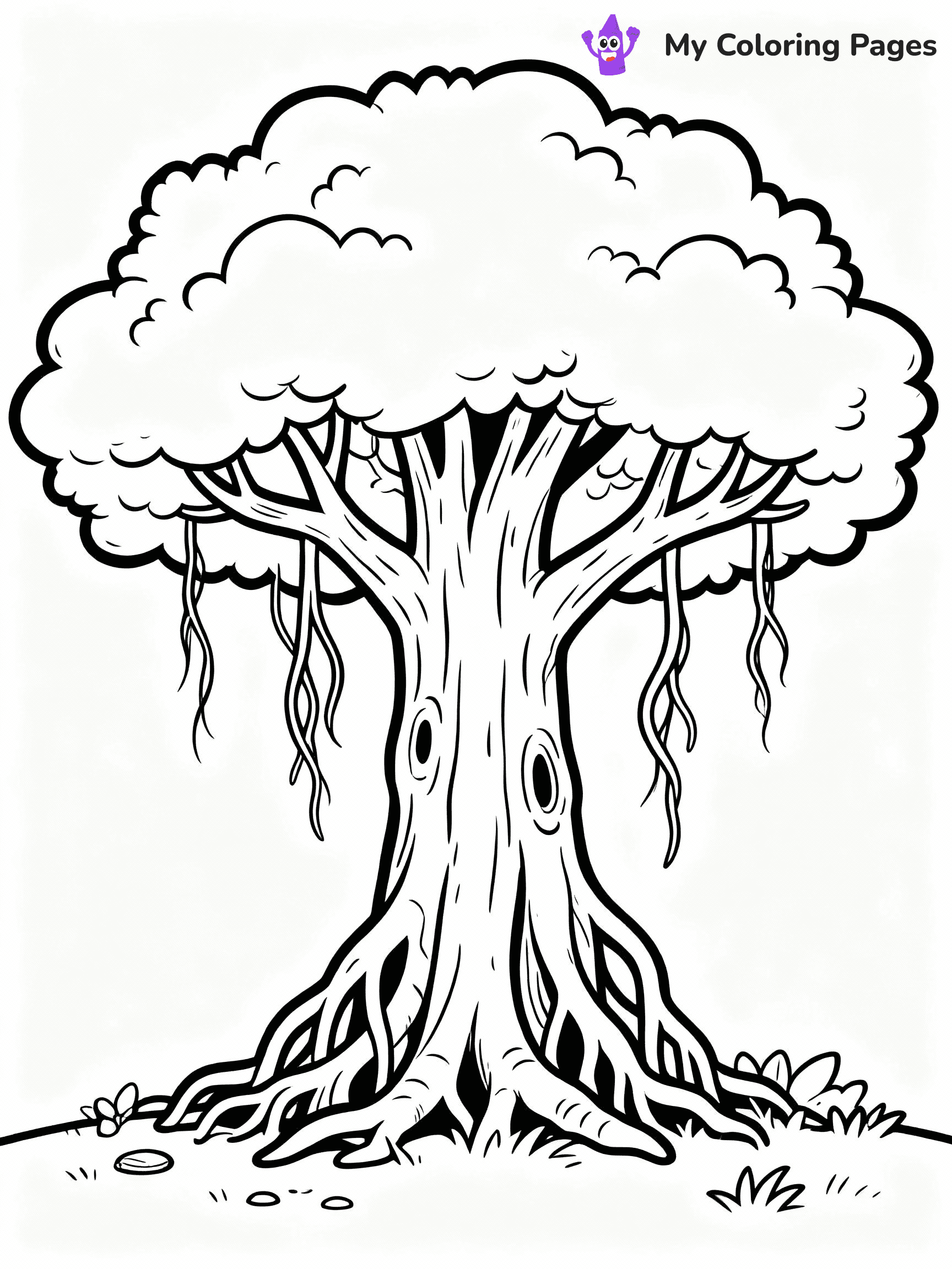 Tree Coloring Pages - 6