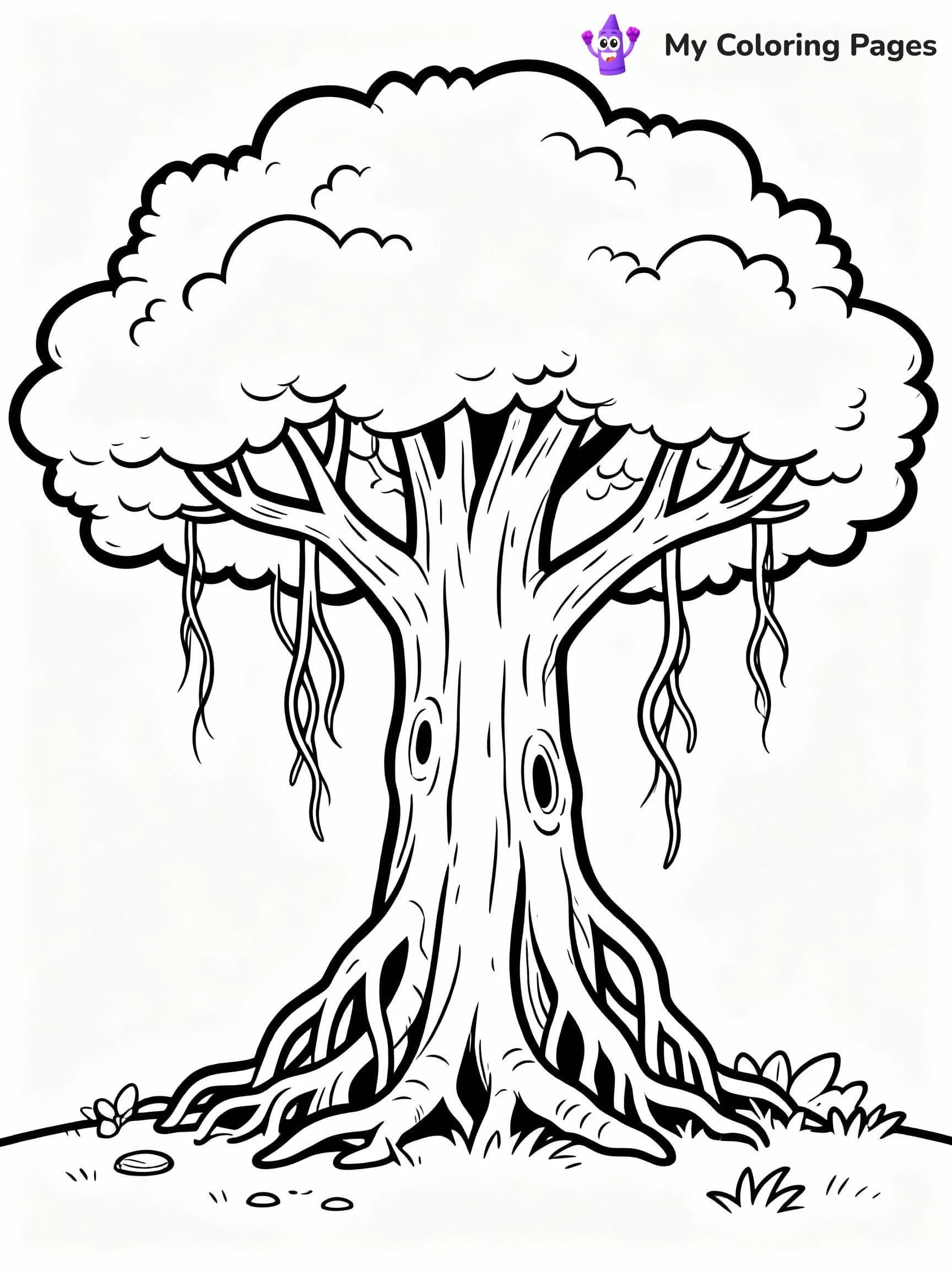Tree Coloring Pages - 6