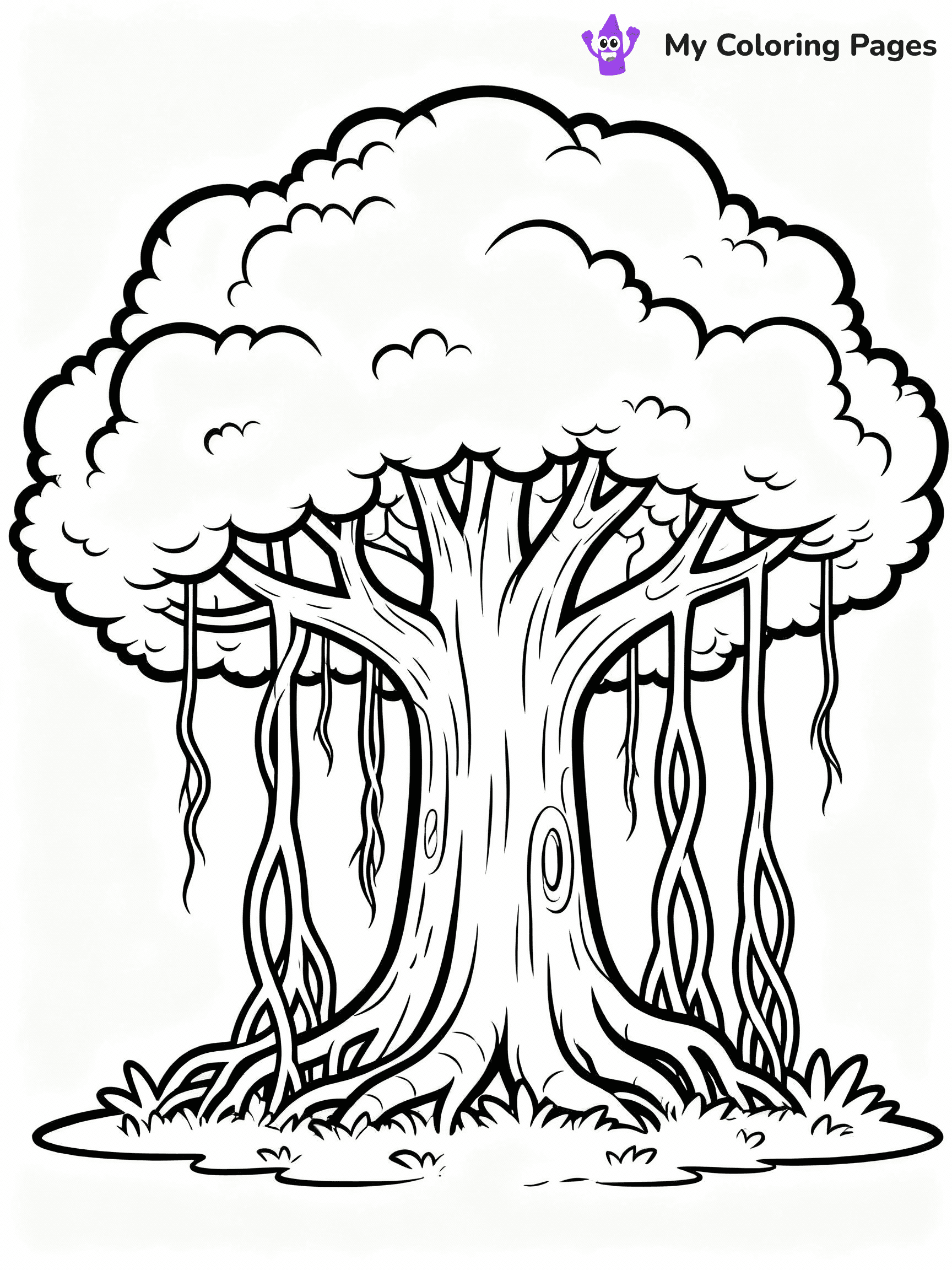 Tree Coloring Pages - 5
