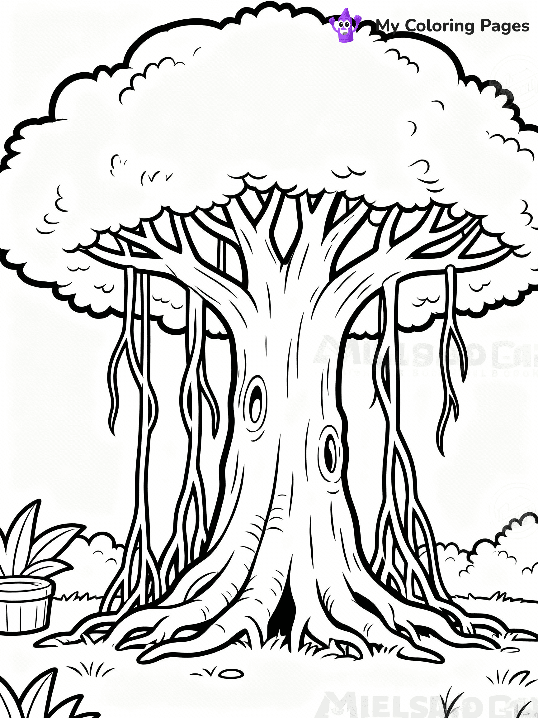 Tree Coloring Pages - 4