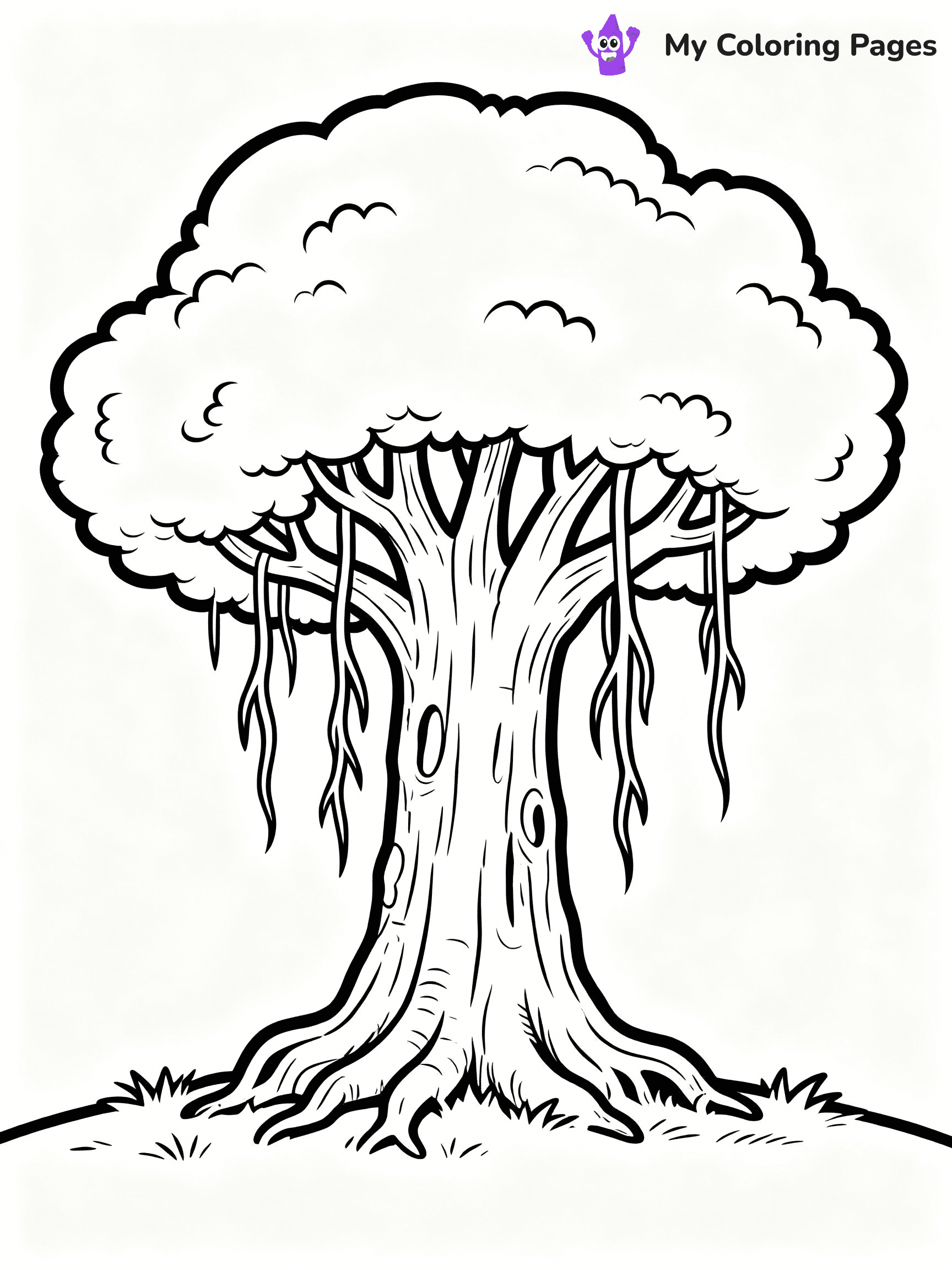 Tree Coloring Pages - 3