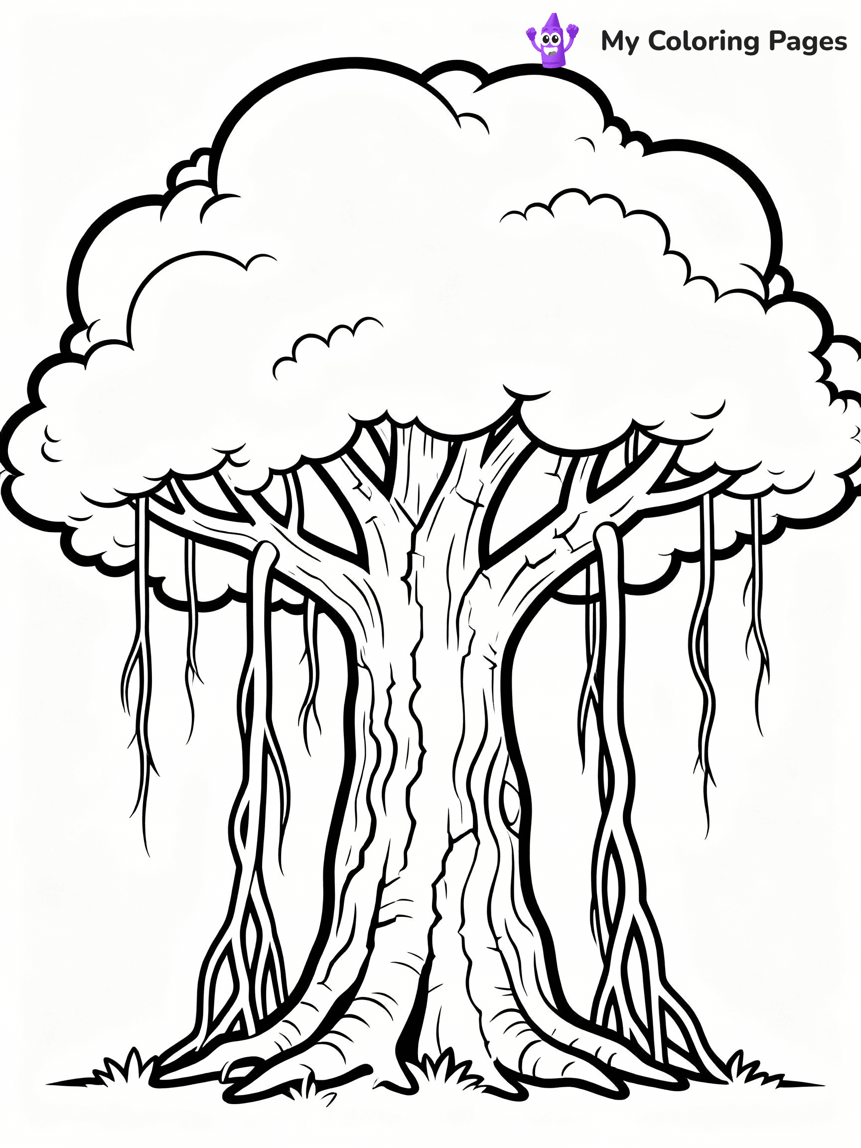 Tree Coloring Pages - 2