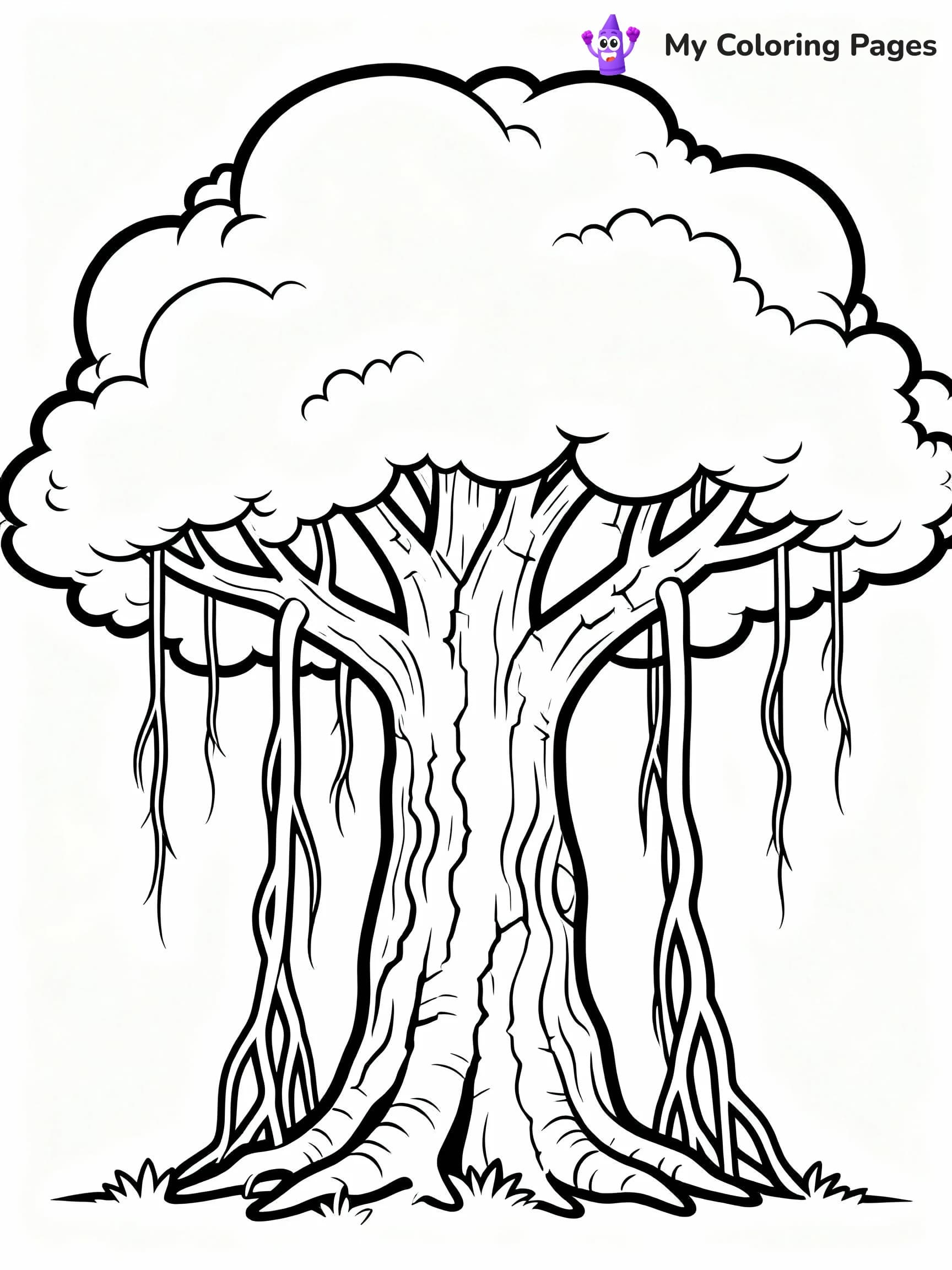Tree Coloring Pages - 2