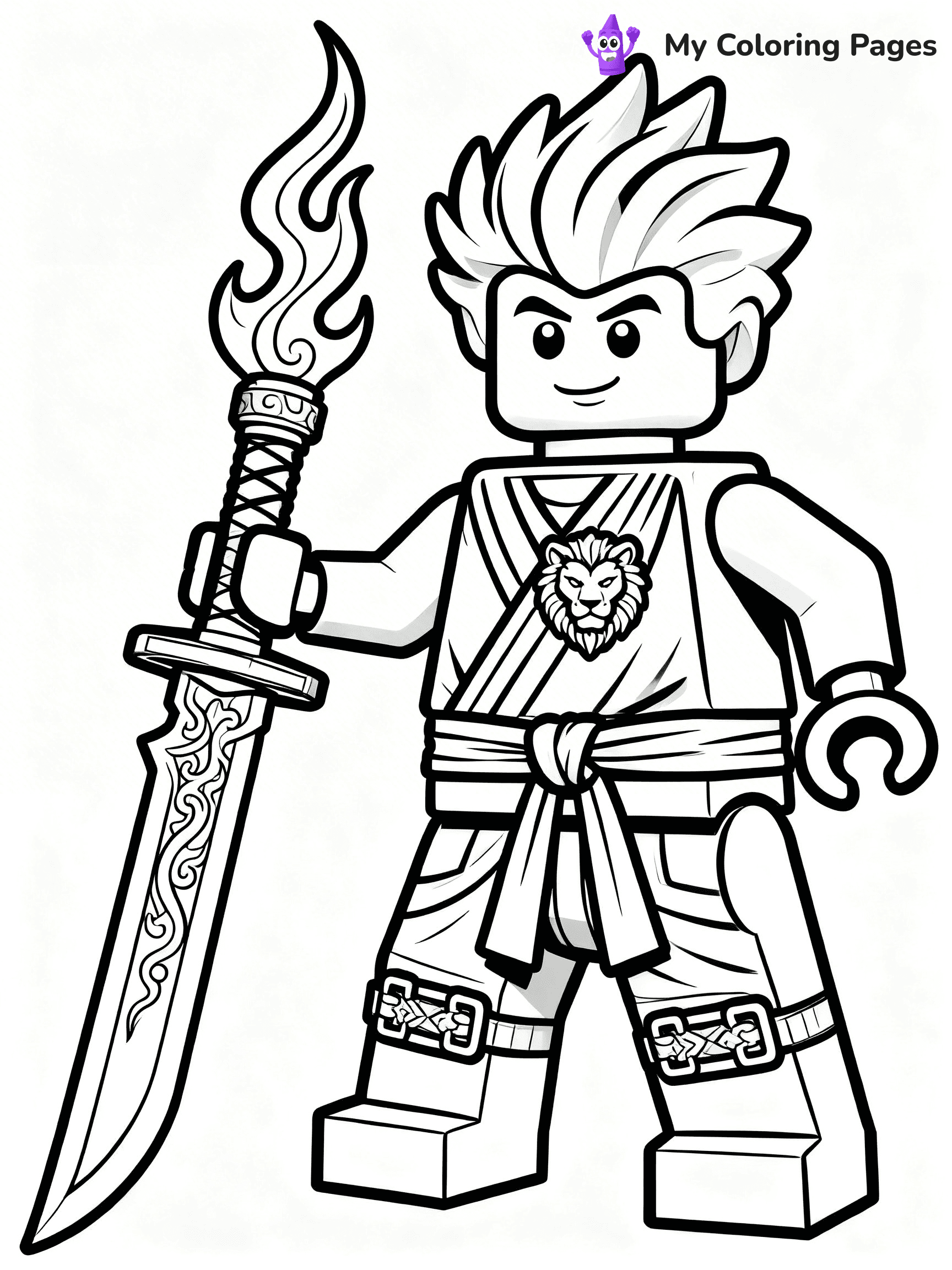 Cole Ninjago Coloring Pages - 24