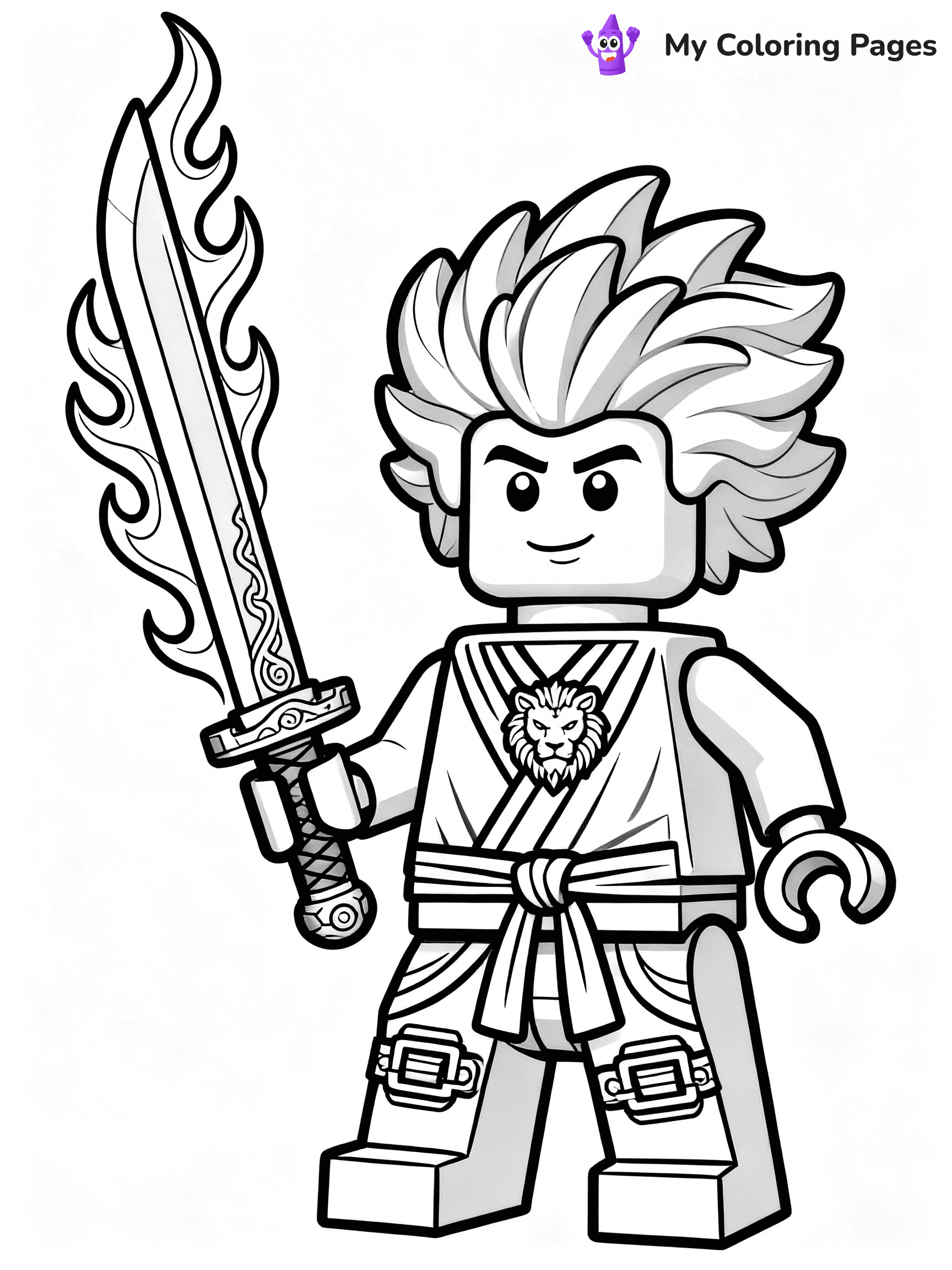 Cole Ninjago Coloring Pages - 19