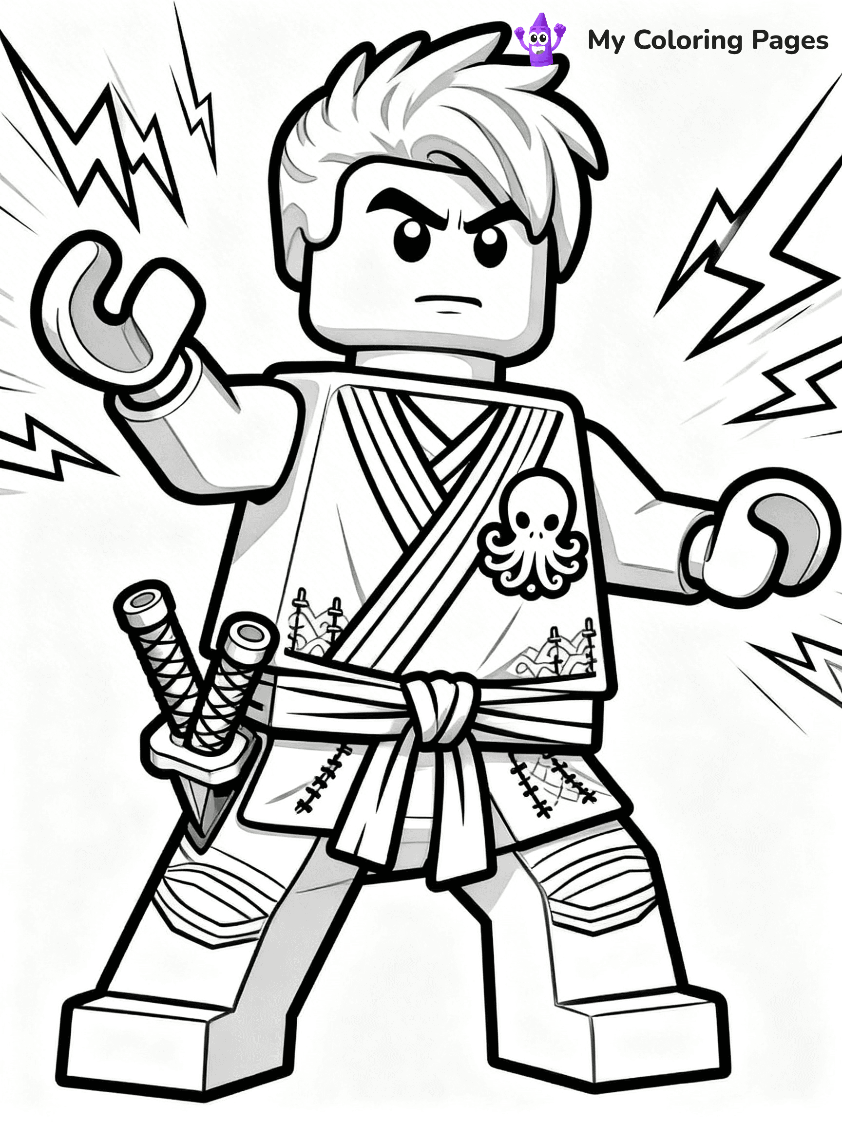 Cole Ninjago Coloring Pages - 17