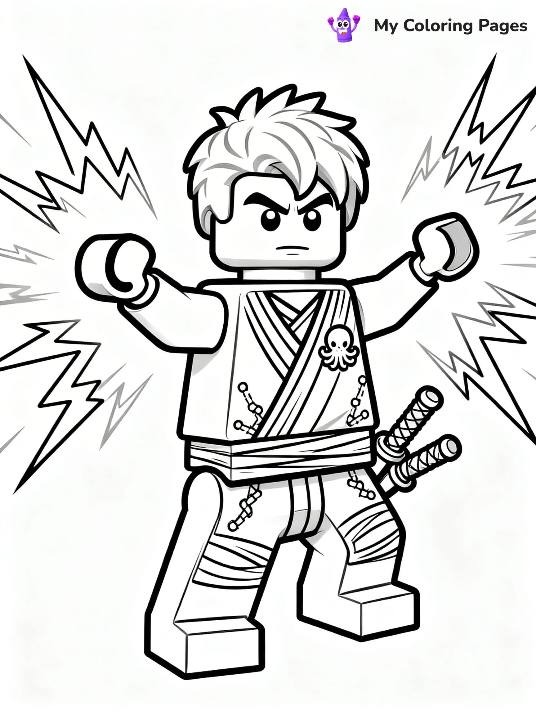 Cole Ninjago Coloring Pages - 16