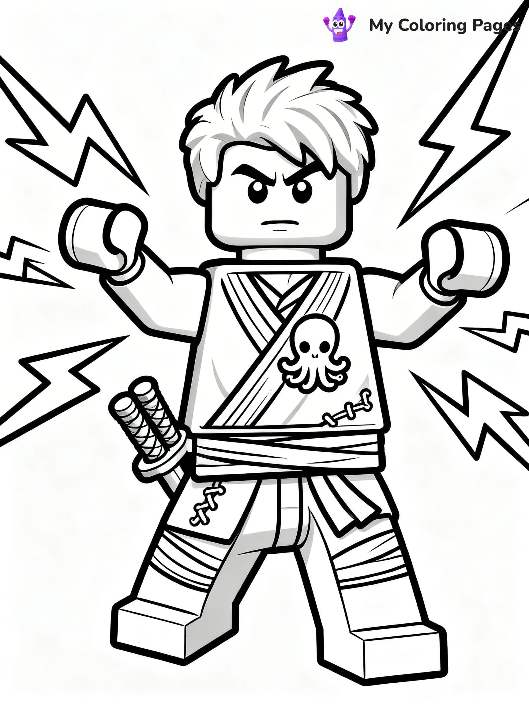 Cole Ninjago Coloring Pages - 15