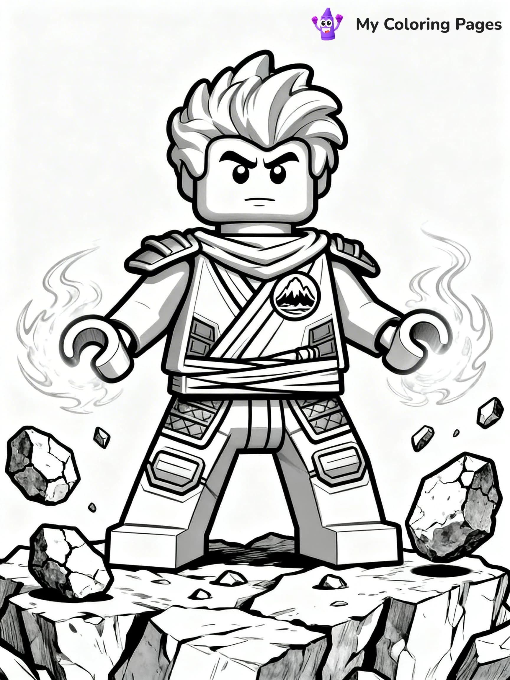 Cole Ninjago Coloring Pages - 8