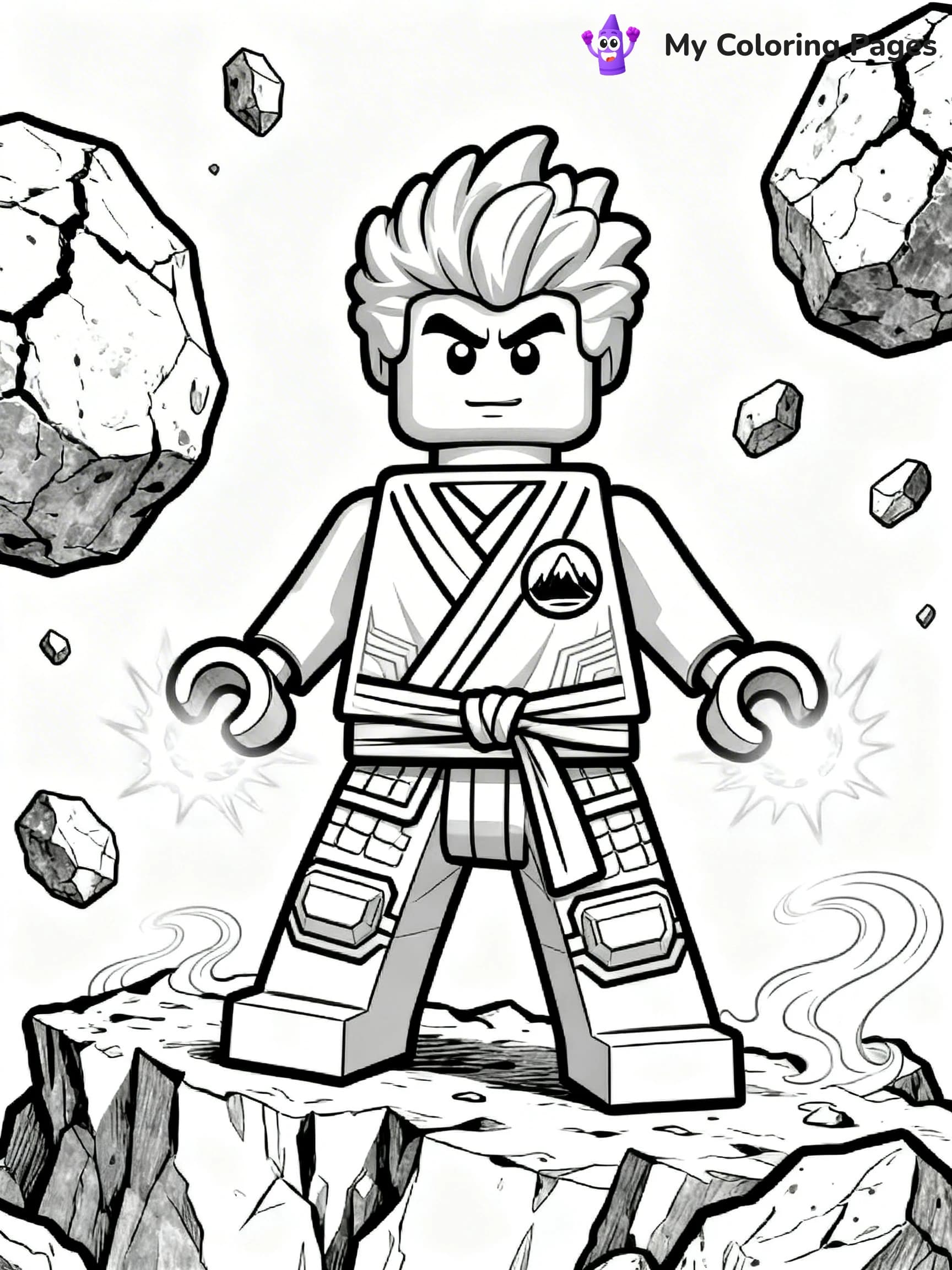 Cole Ninjago Coloring Pages - 7