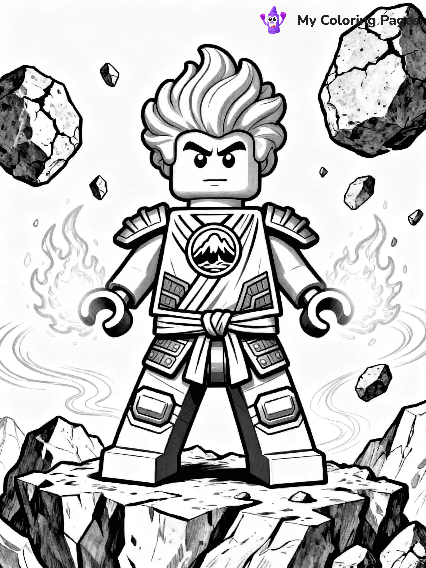 Cole Ninjago Coloring Pages - 6