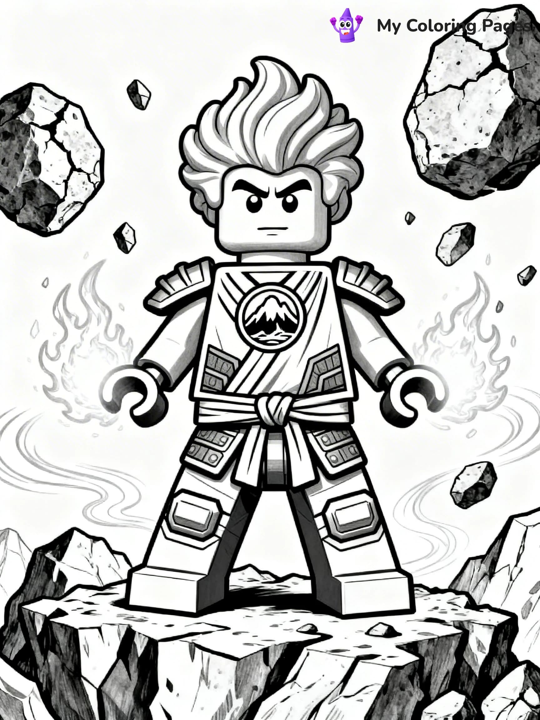Cole Ninjago Coloring Pages - 6
