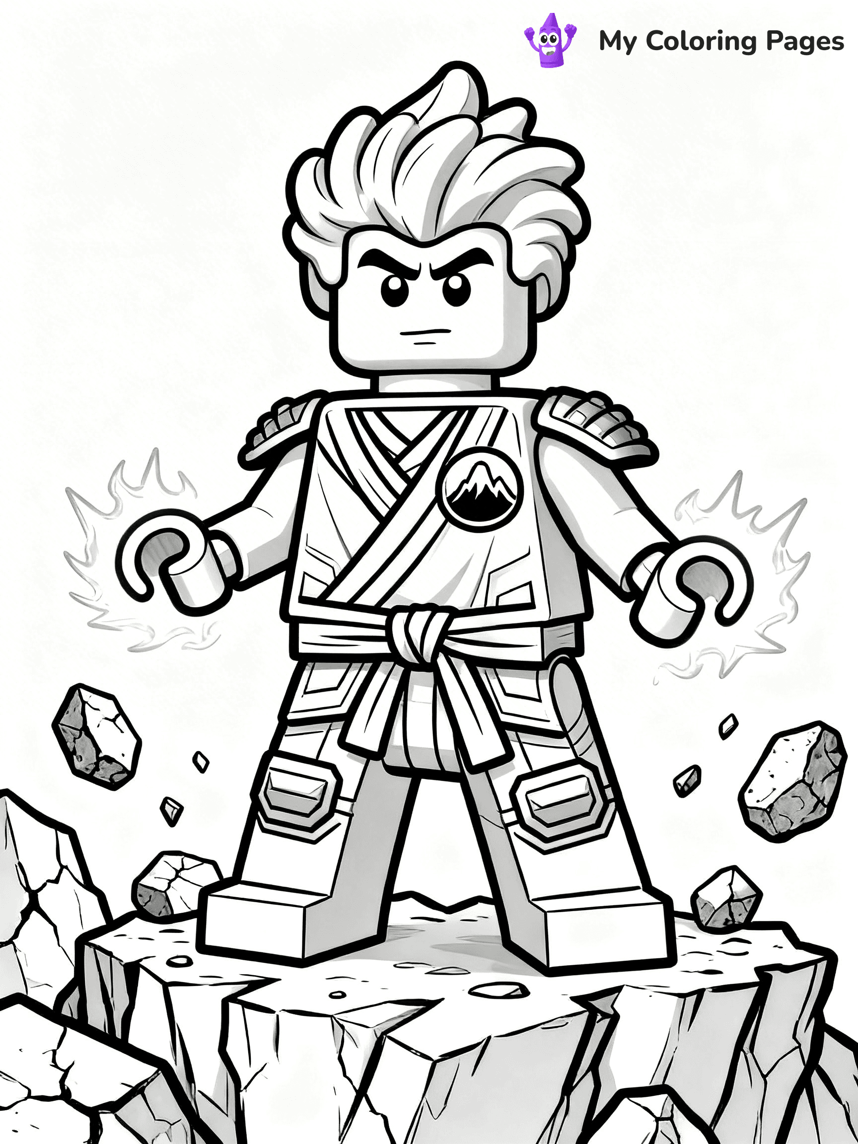 Cole Ninjago Coloring Pages - 3