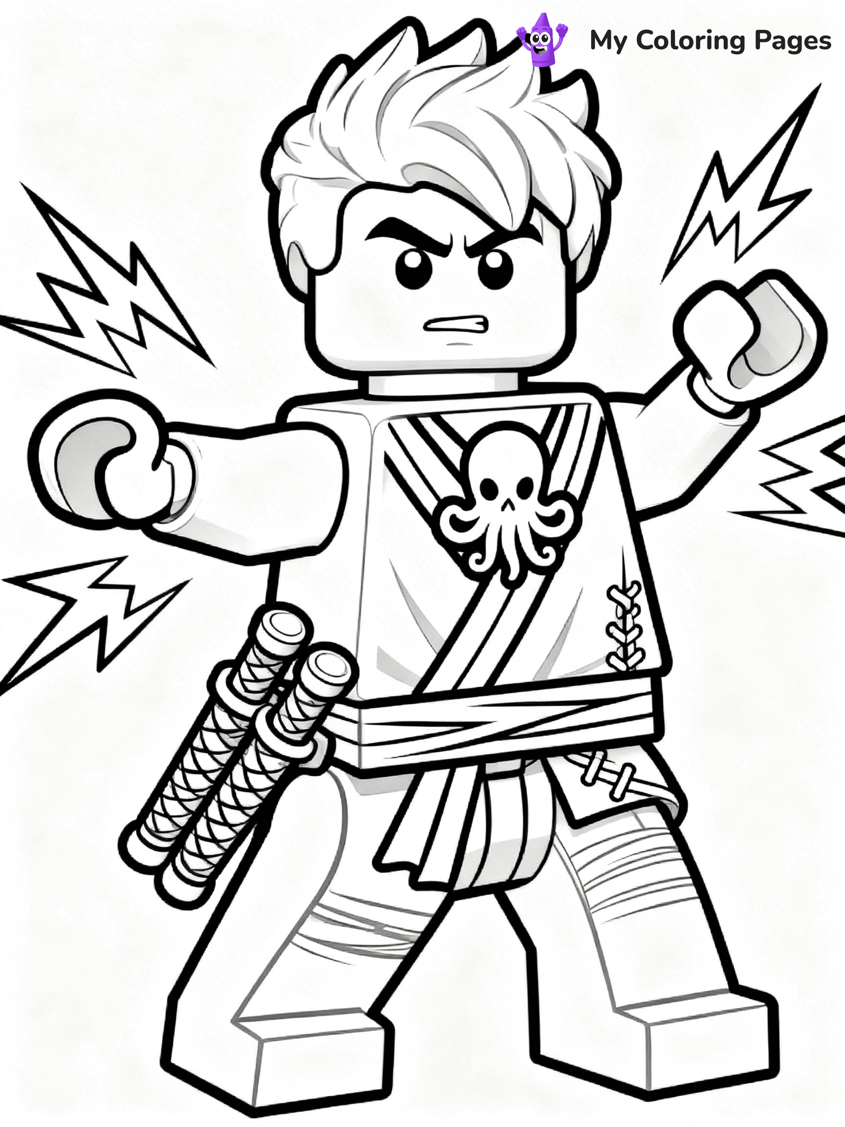 Cole Ninjago Coloring Pages - 2