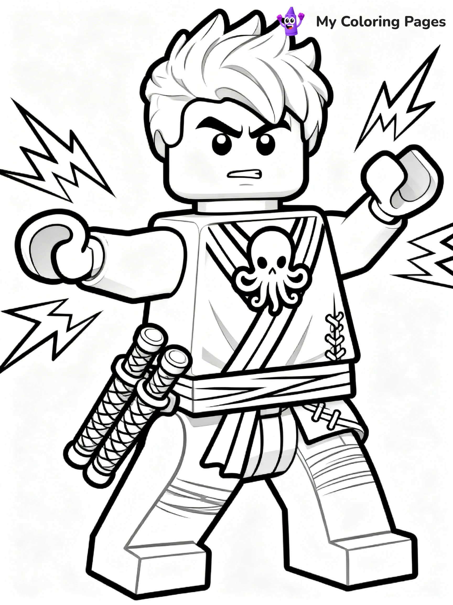 Cole Ninjago Coloring Pages - 2