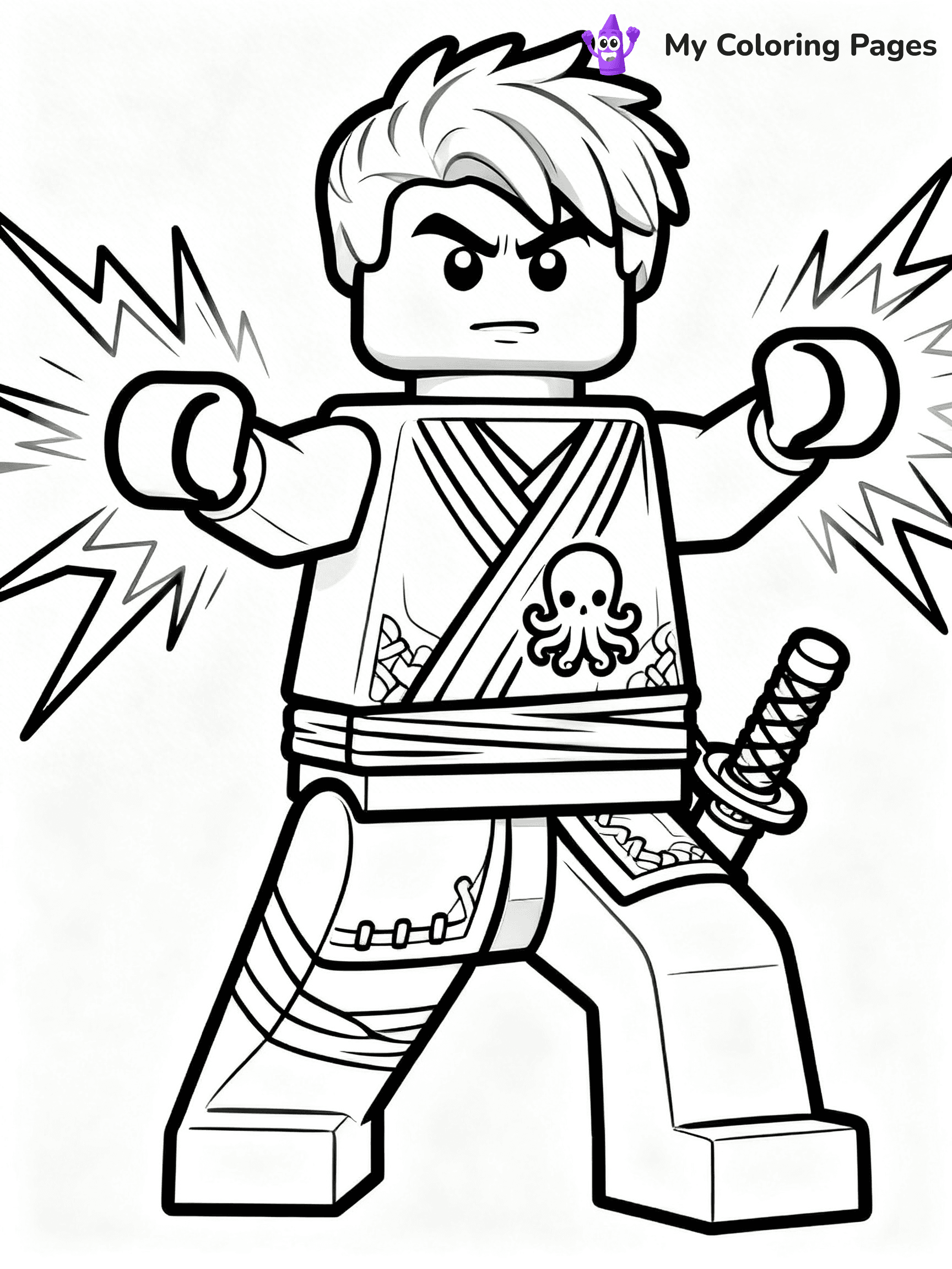 Cole Ninjago Coloring Pages - 1