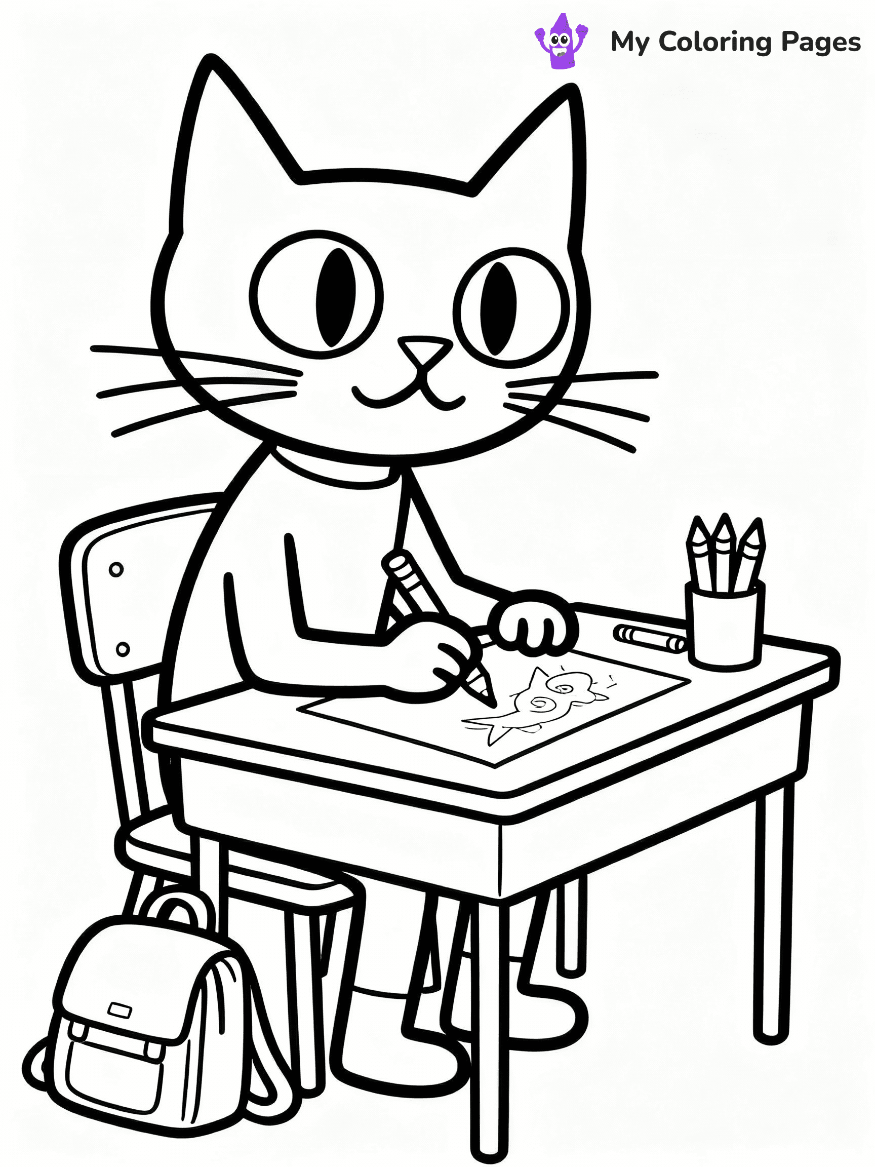 Pete The Cat Coloring Pages - 10